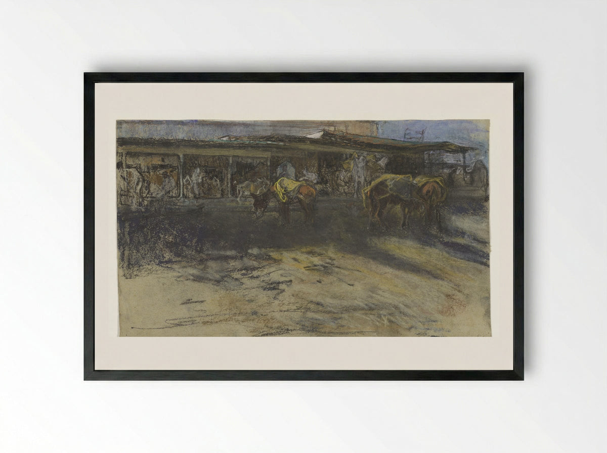 Pakezels op de Grote Markt te Tanger - Jac van Looij - Framed Print Black