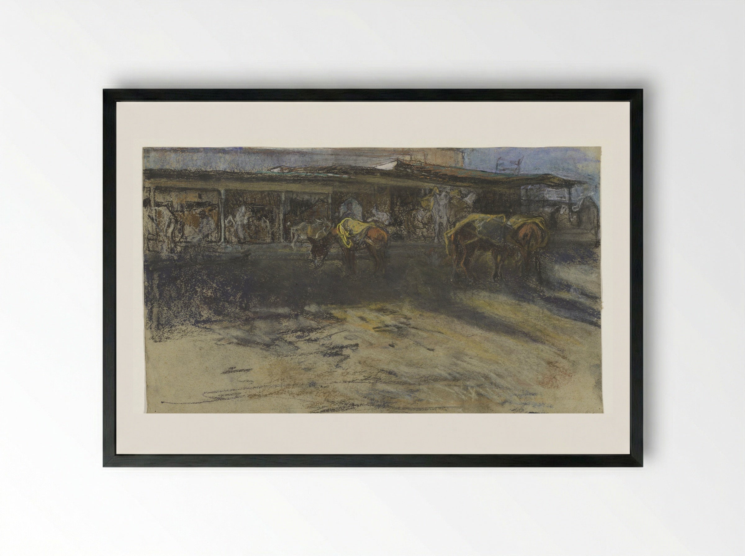 Pakezels op de Grote Markt te Tanger - Jac van Looij - Framed Print Black