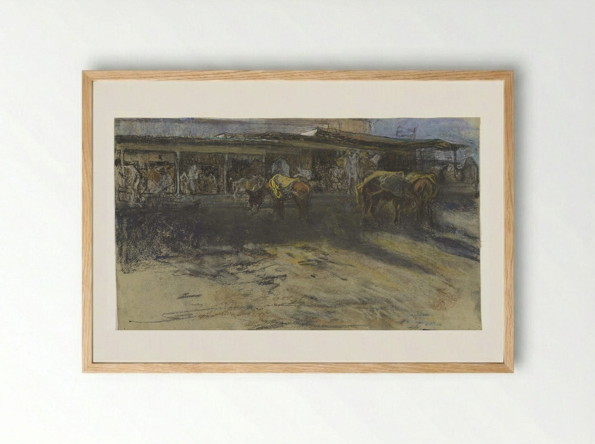 Pakezels op de Grote Markt te Tanger - Jac van Looij - Framed Print Wood