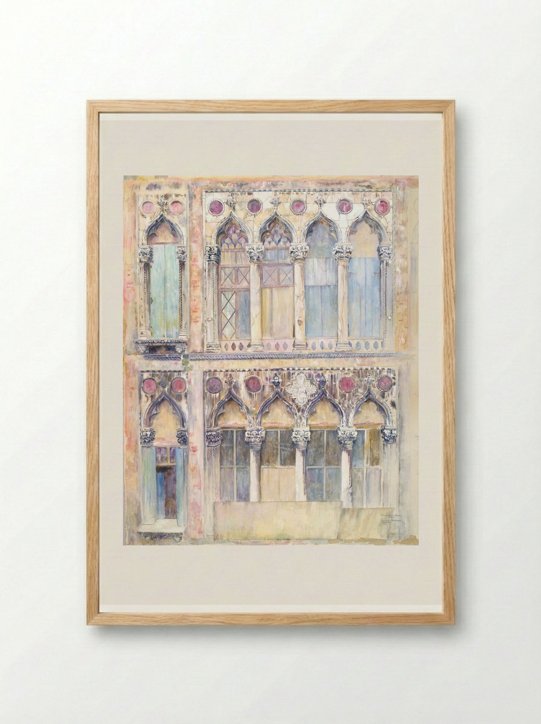 Palazzo Bernardo, Venice - Joseph Lindon Smith - Framed Print Wood