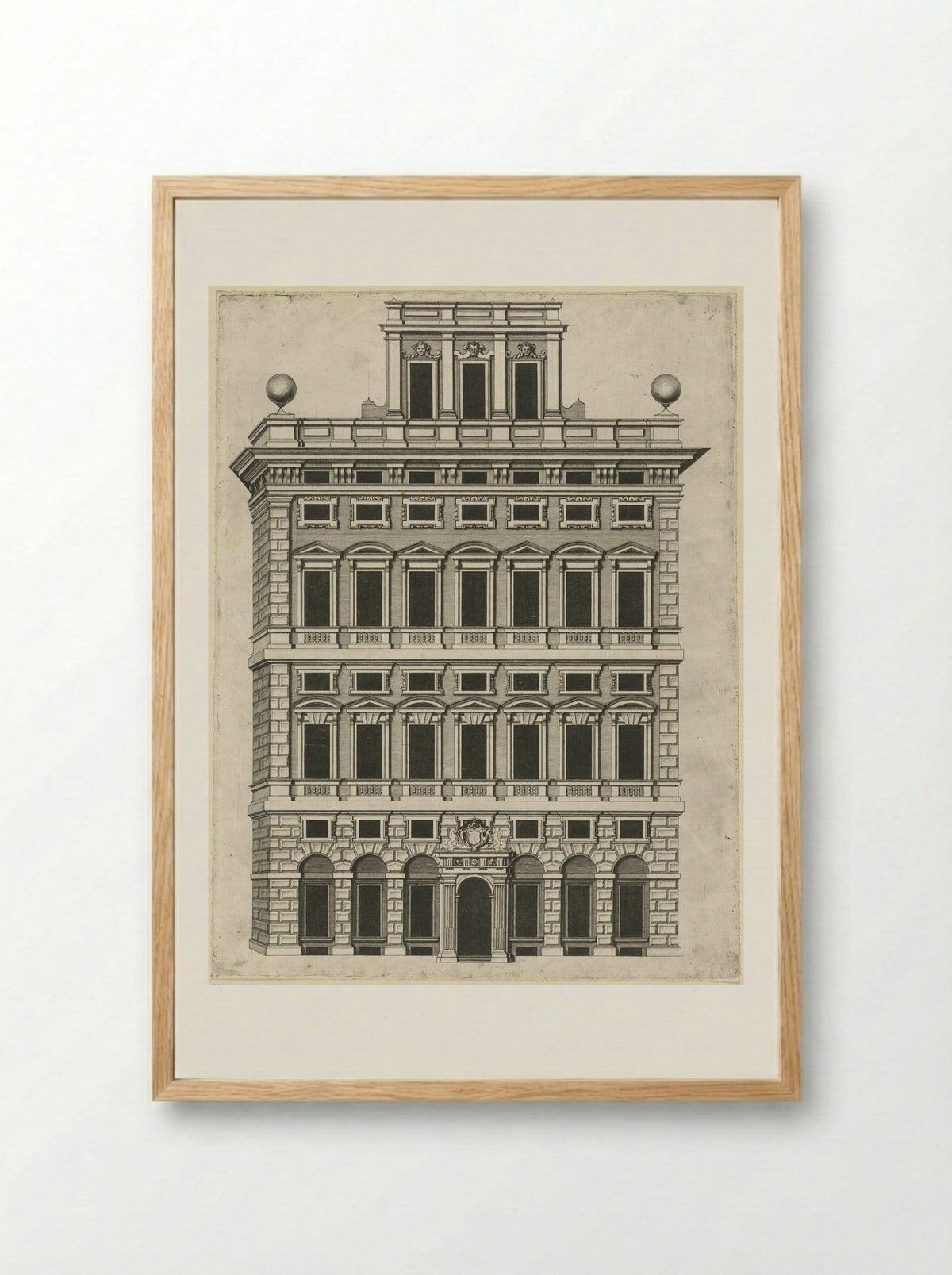 Palazzo Centurione Cambiaso - Peter Paul Rubens - Framed Print Wood