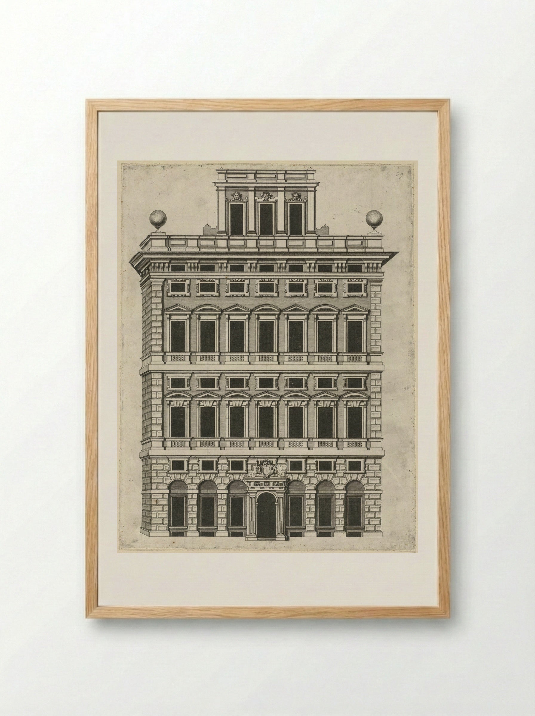 Palazzo Centurione Cambiaso - Peter Paul Rubens - Framed Print Wood