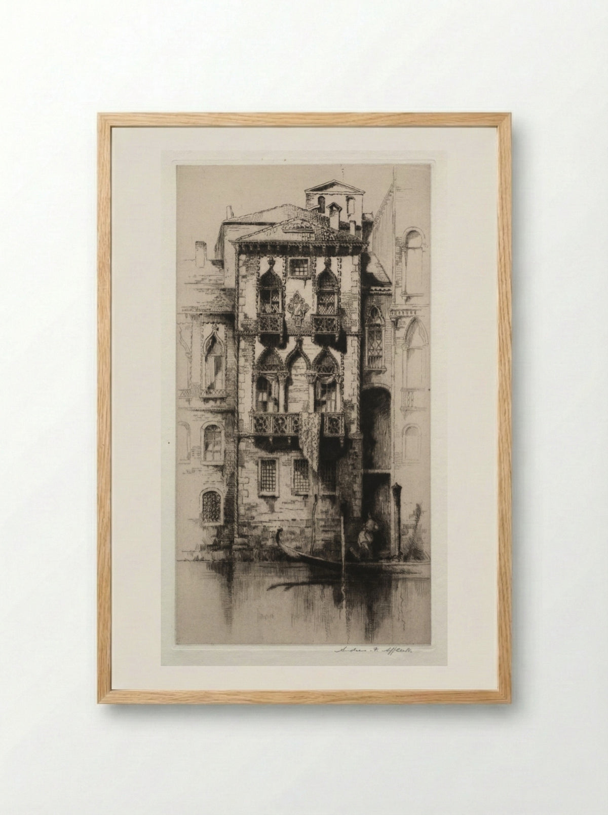 Palazzo Contanni, Venice - Andrew F. Affleck - Framed Print Wood