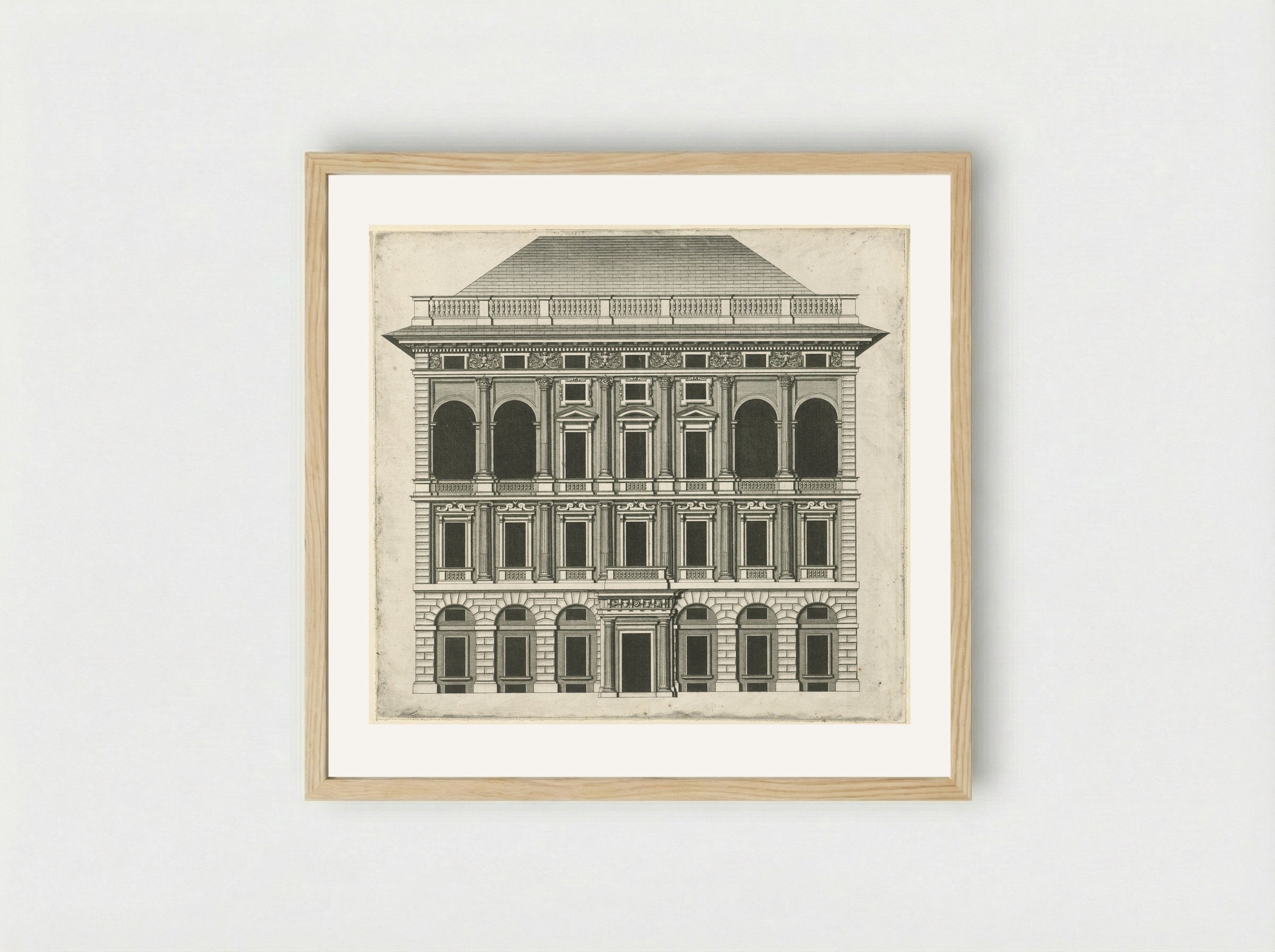 Palazzo Di Negro - Peter Paul Rubens - Framed Print Wood