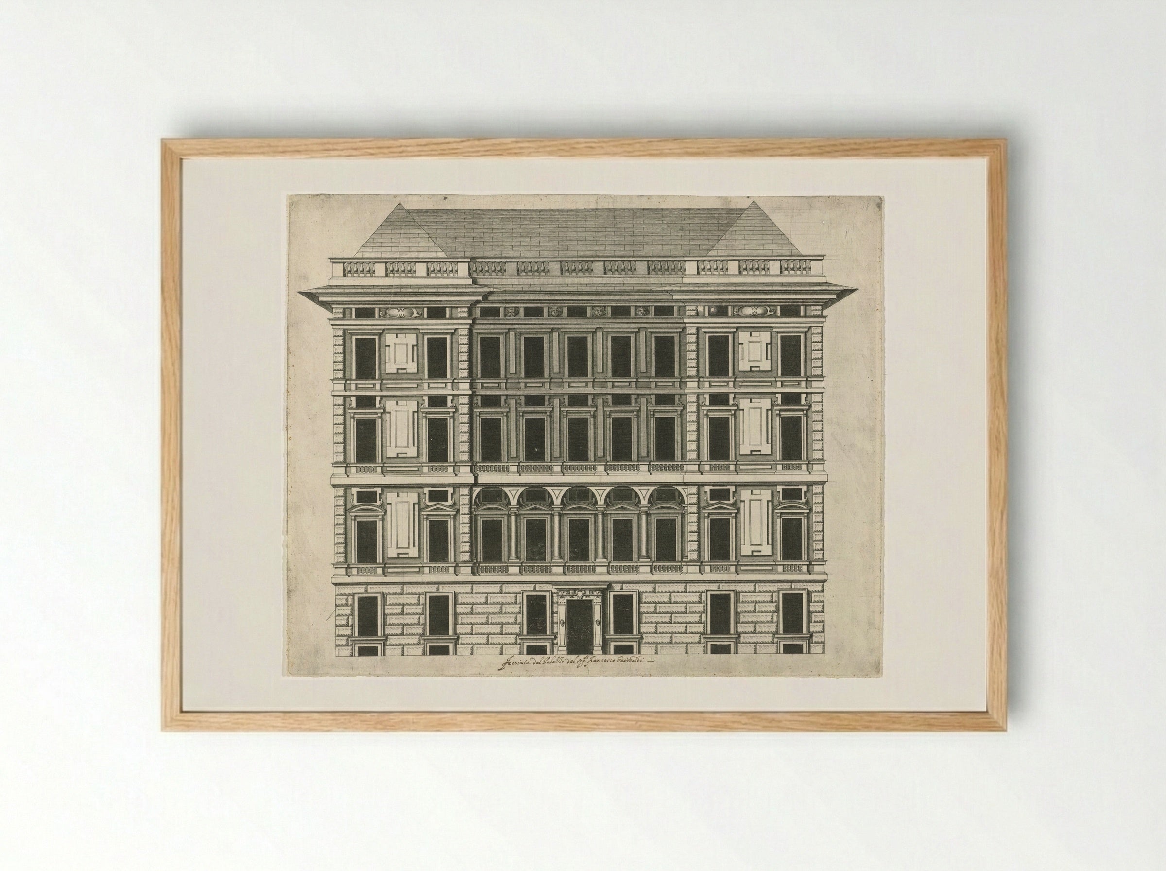 Palazzo Grimaldi - Peter Paul Rubens - Framed Print Wood