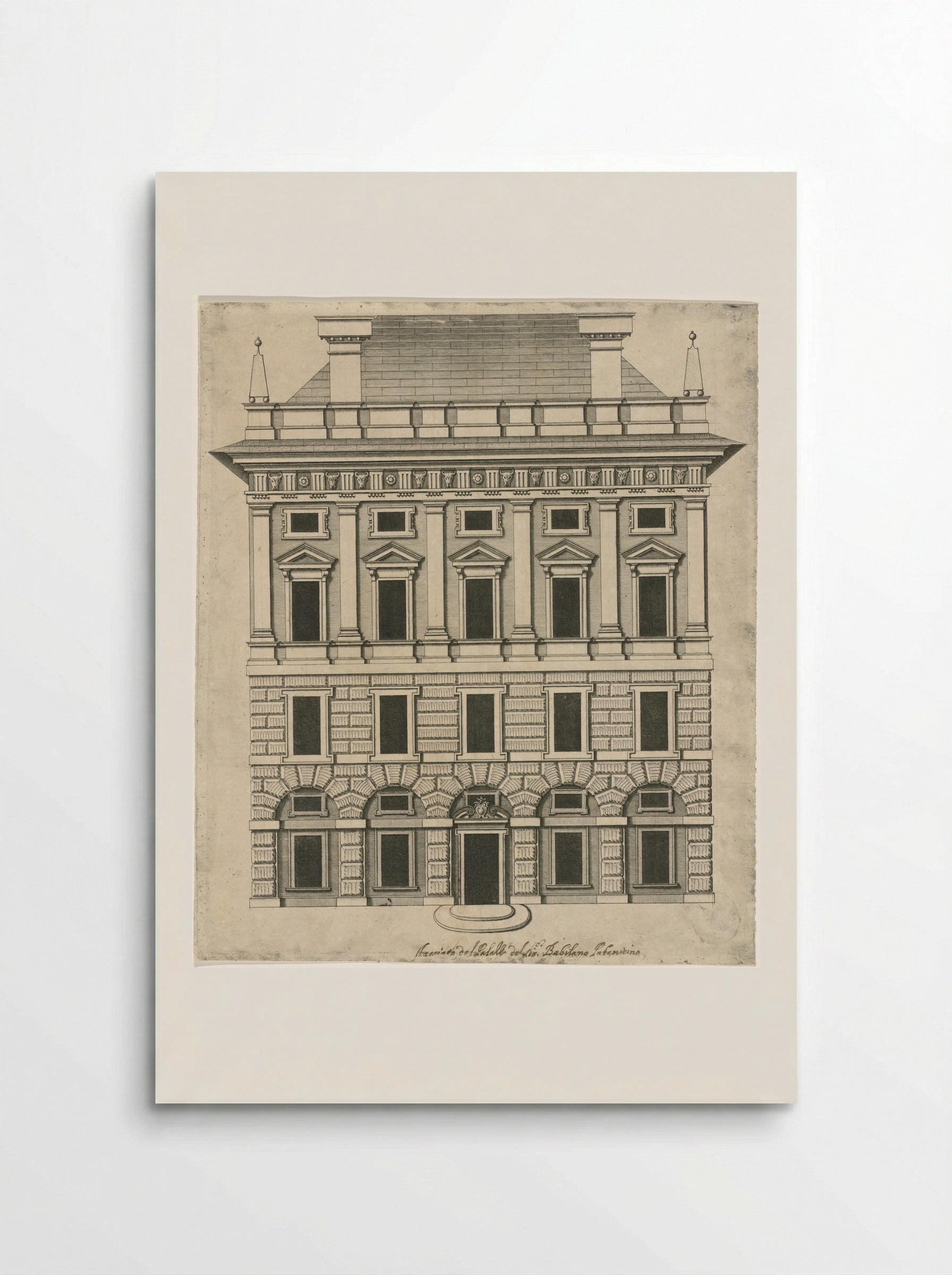 Palazzo Pallavicino - Peter Paul Rubens - Poster