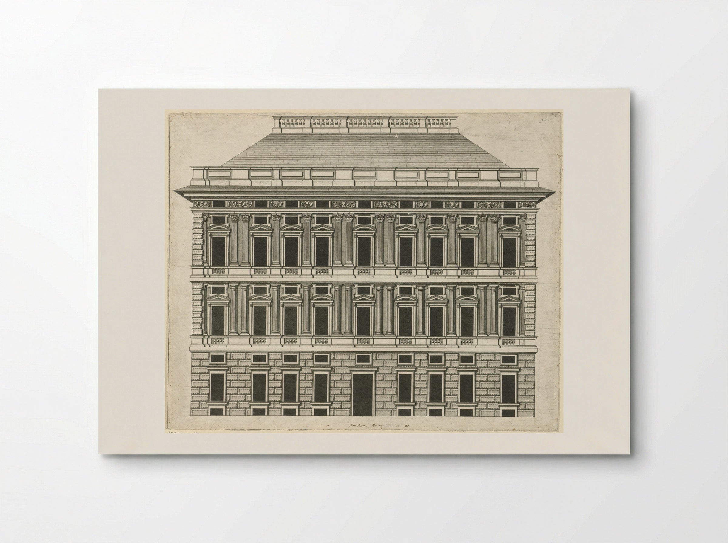 Palazzo Patrone (Elevation) - Peter Paul Rubens - Poster