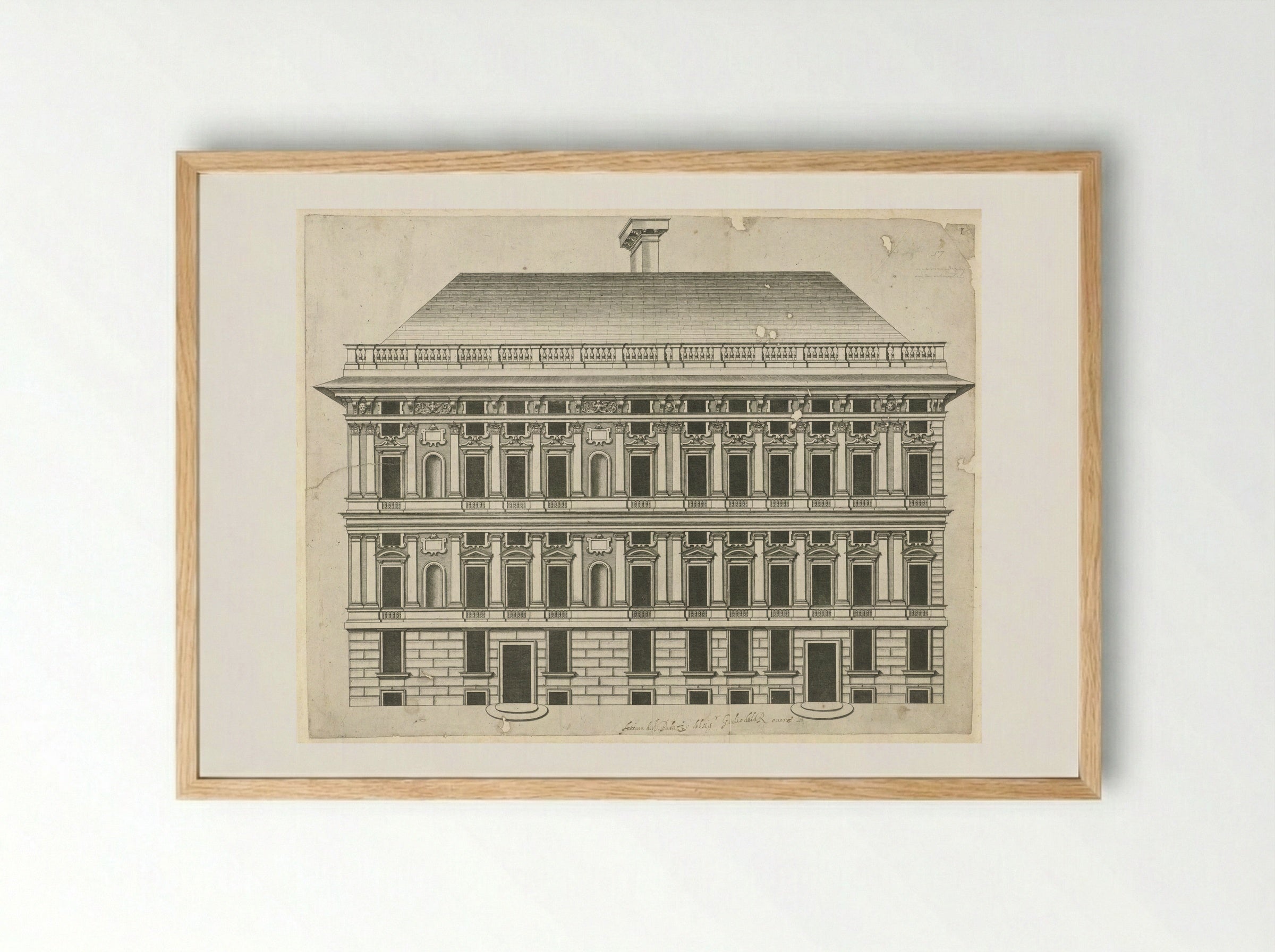 Palazzo della Rovere - Peter Paul Rubens - Framed Print Wood
