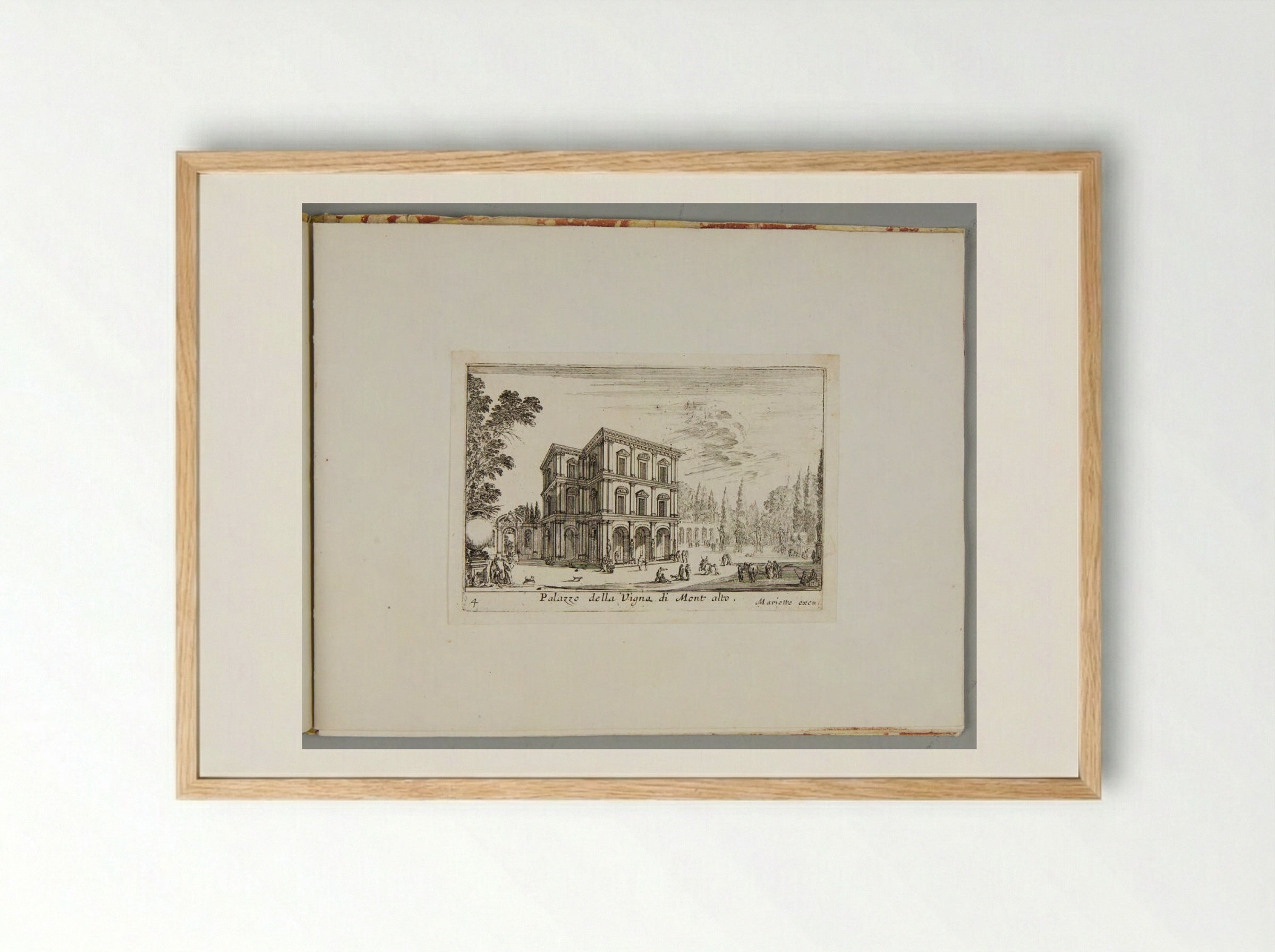 Palazzo della Vigna di Montalto - Israël Silvestre - Framed Print Wood