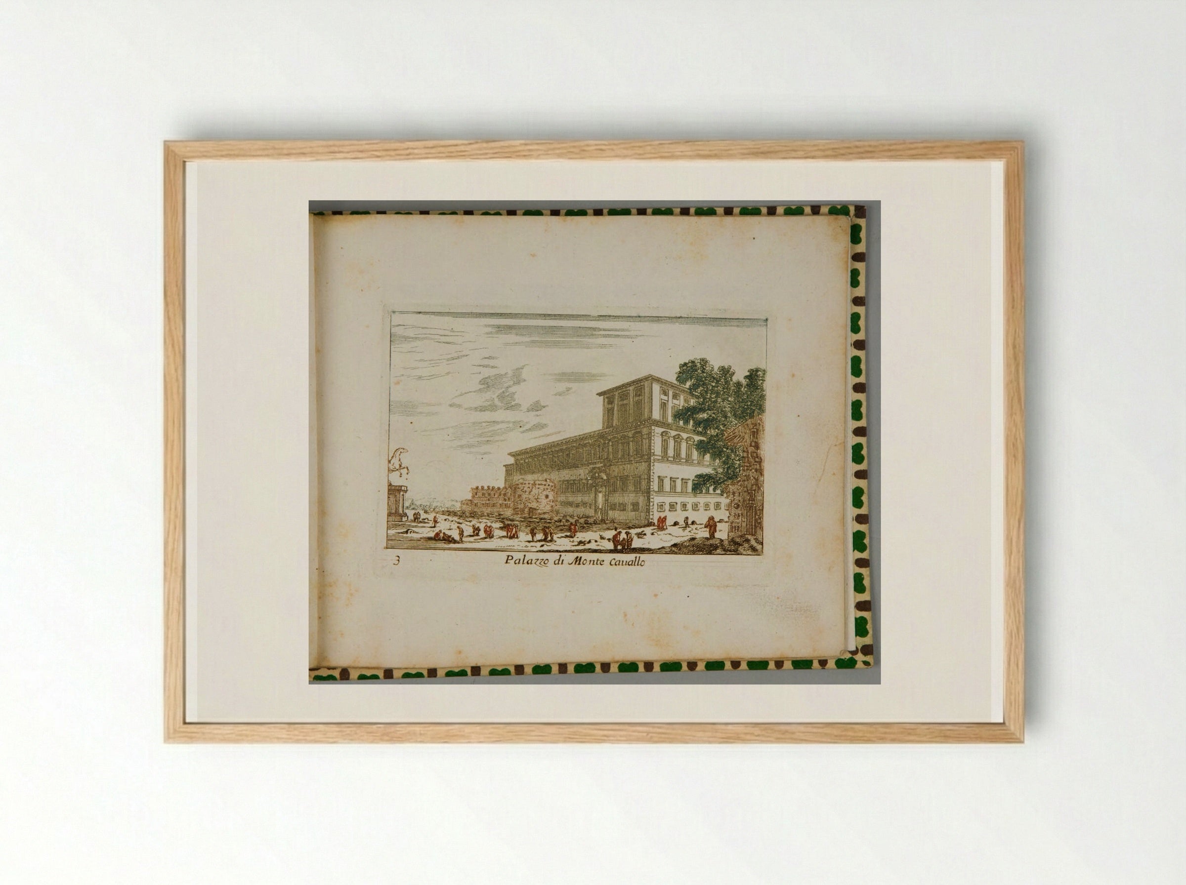 Palazzo di Monte Cauallo - Abraham Bloteling - Framed Print Wood
