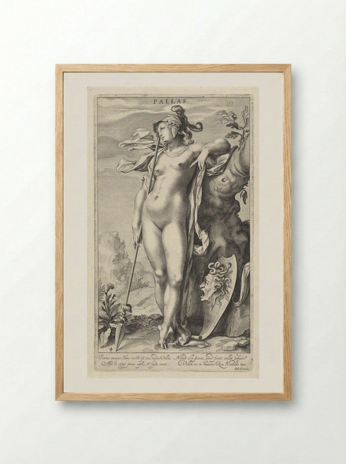 Pallas Athena - Willem Isaacsz. van Swanenburg - Framed Print Wood