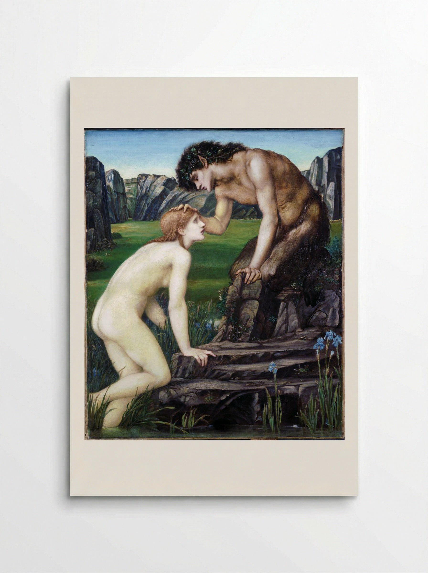 Pan and Psyche - Edward Burne-Jones - Poster