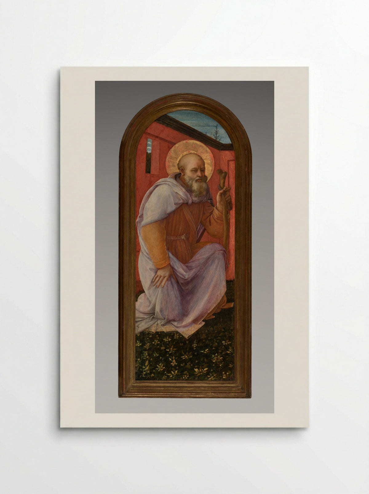 Panel from a Triptych: St. Anthony Abbot - Fra Filippo Lippi - Poster