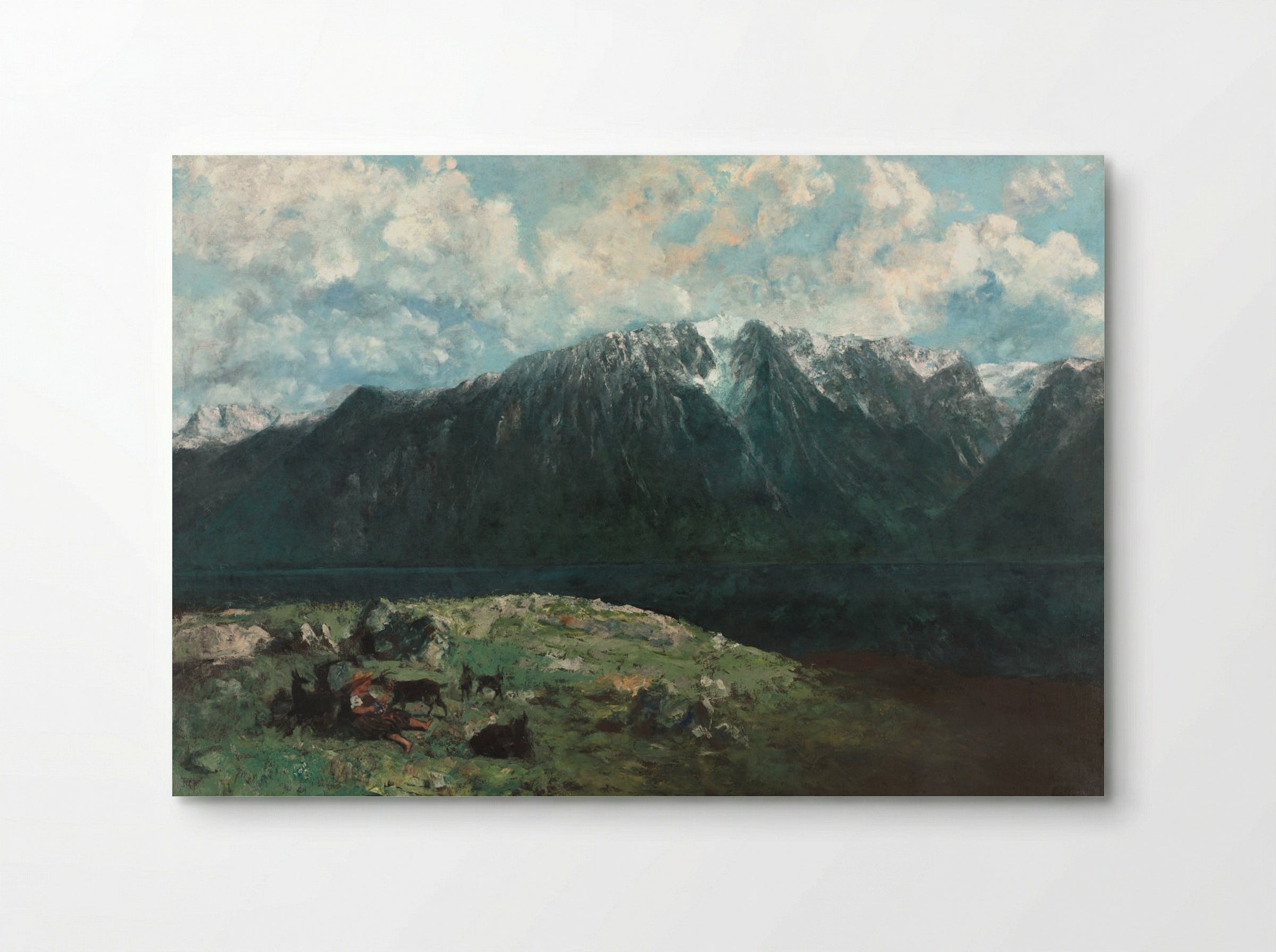 Panoramic View of the Alps, Les Dents du Midi - Gustave Courbet - Poster
