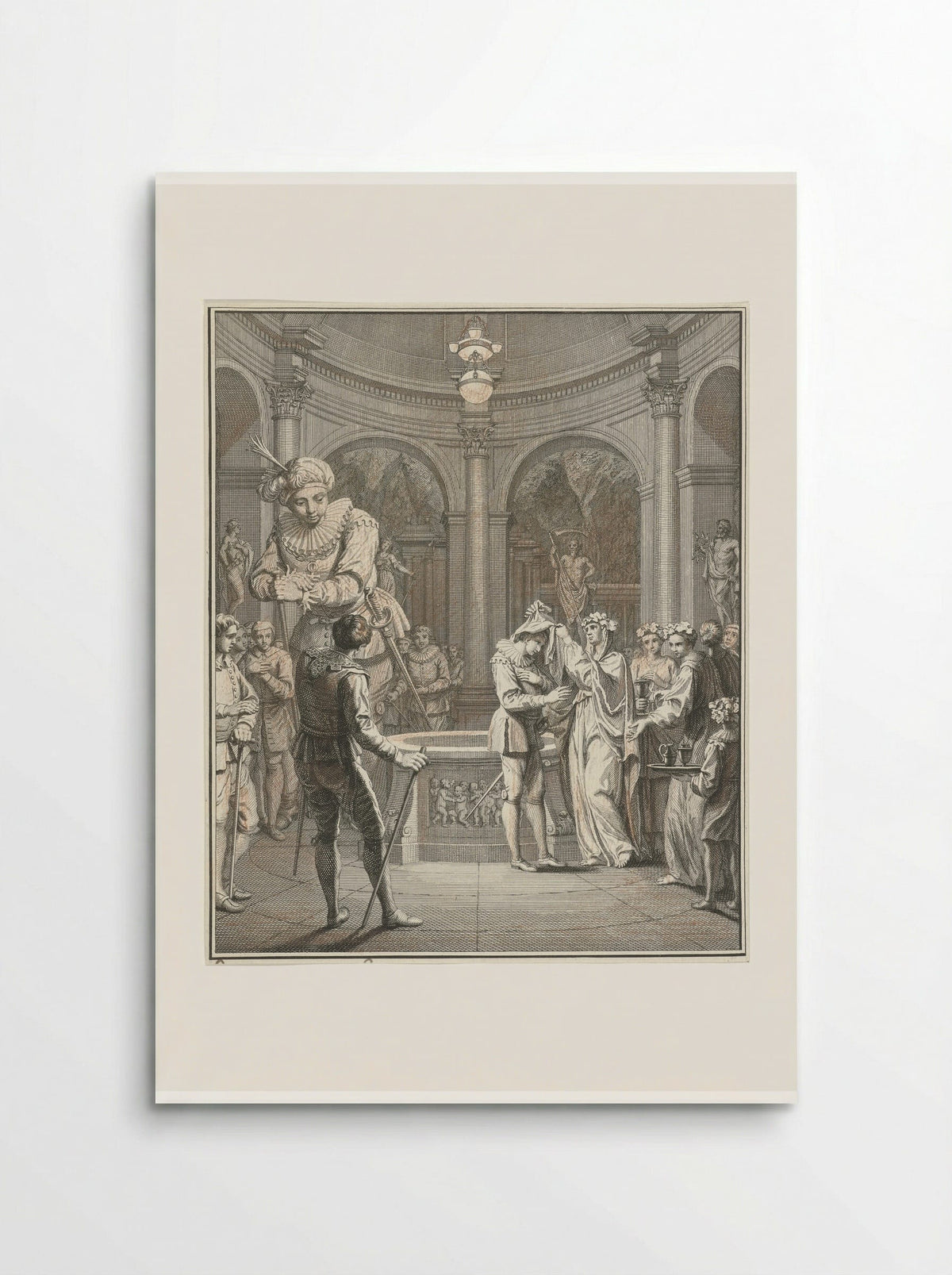 Panurge and the High Priestess Bacbuc - Jacob Folkema - Poster