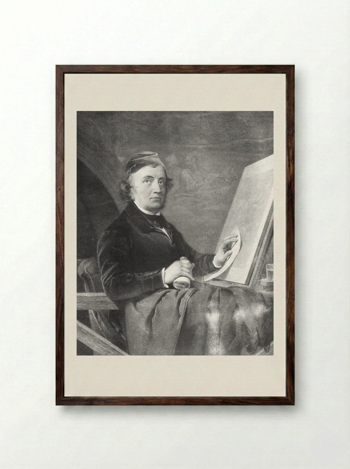 Paolo Toschi - Carlo Raimondi - Framed Print Dark Wood