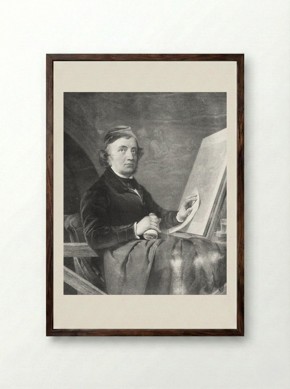 Paolo Toschi - Carlo Raimondi - Framed Print Dark Wood