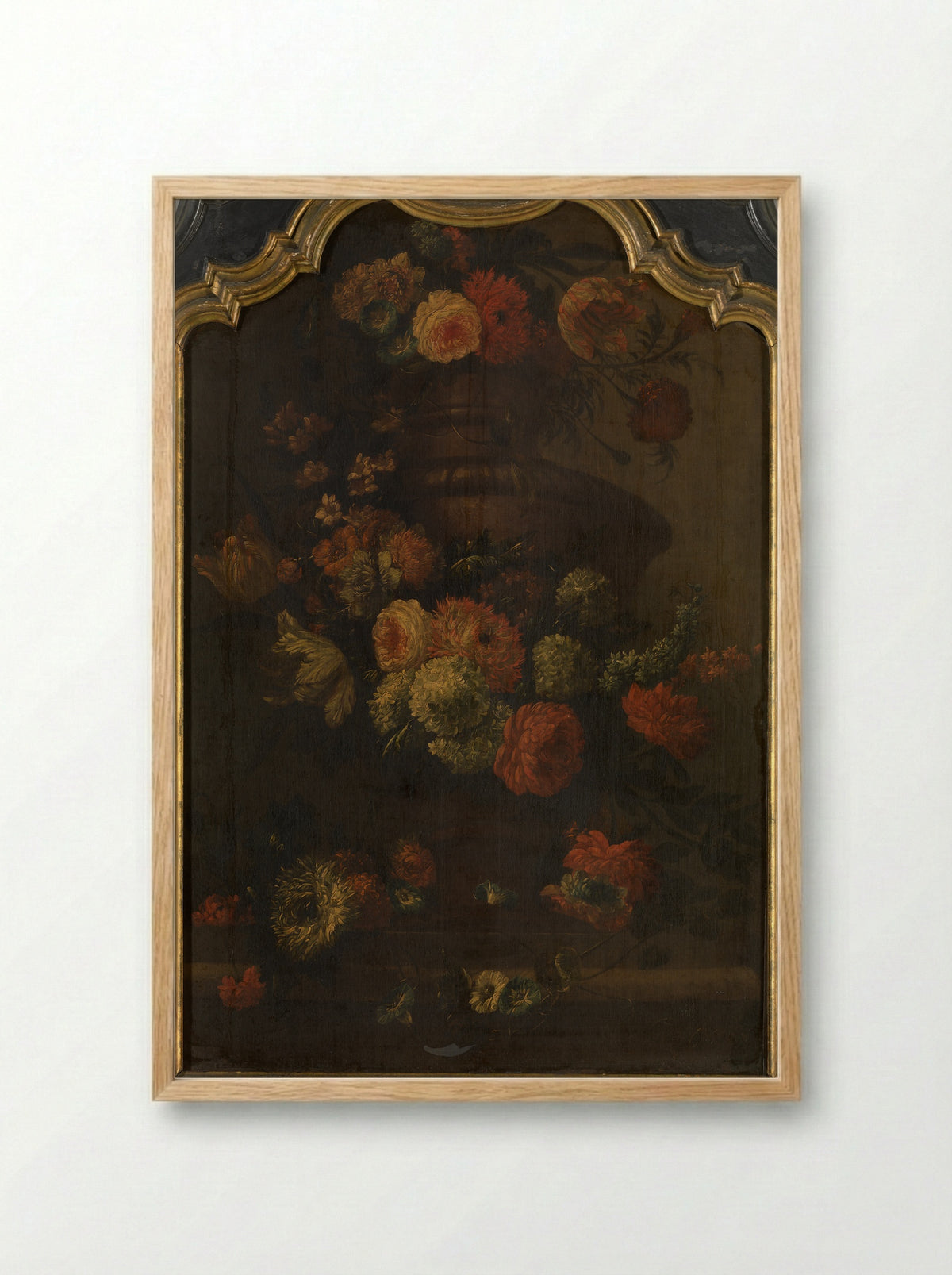 Papegaai (Floral Still Life) - Peter Casteels III - Framed Print Wood