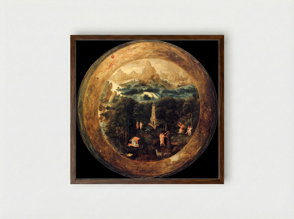 Paradise - Herri met de Bles - Framed Print Dark Wood