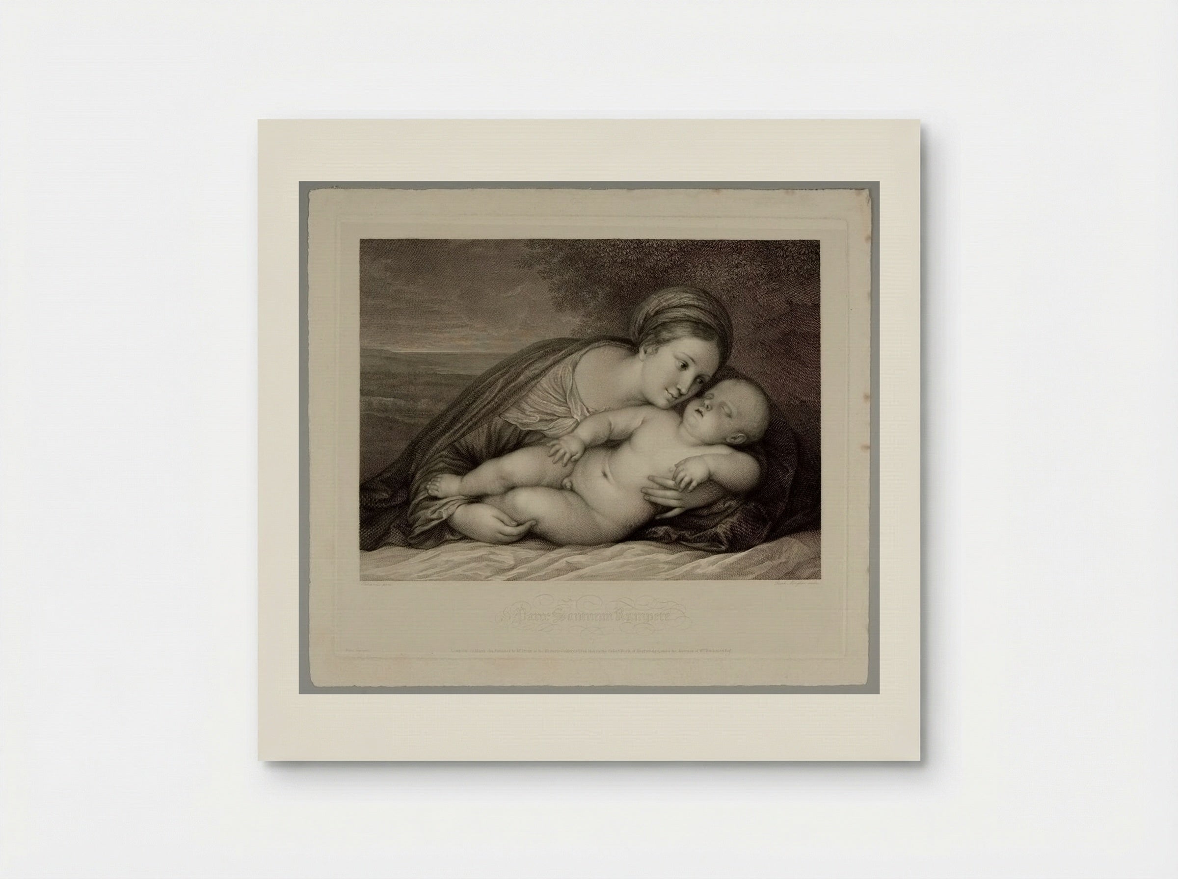Parce somnum rumpere - Raphael Morghen - Poster