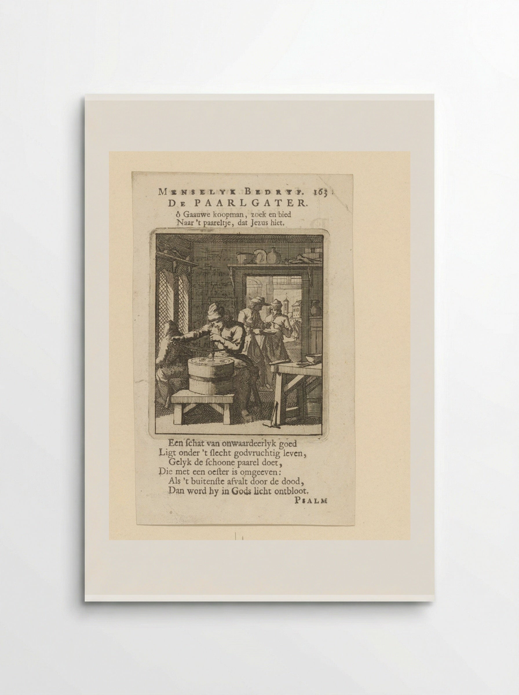 Parelboorder - Cornelis van der Sys - Poster