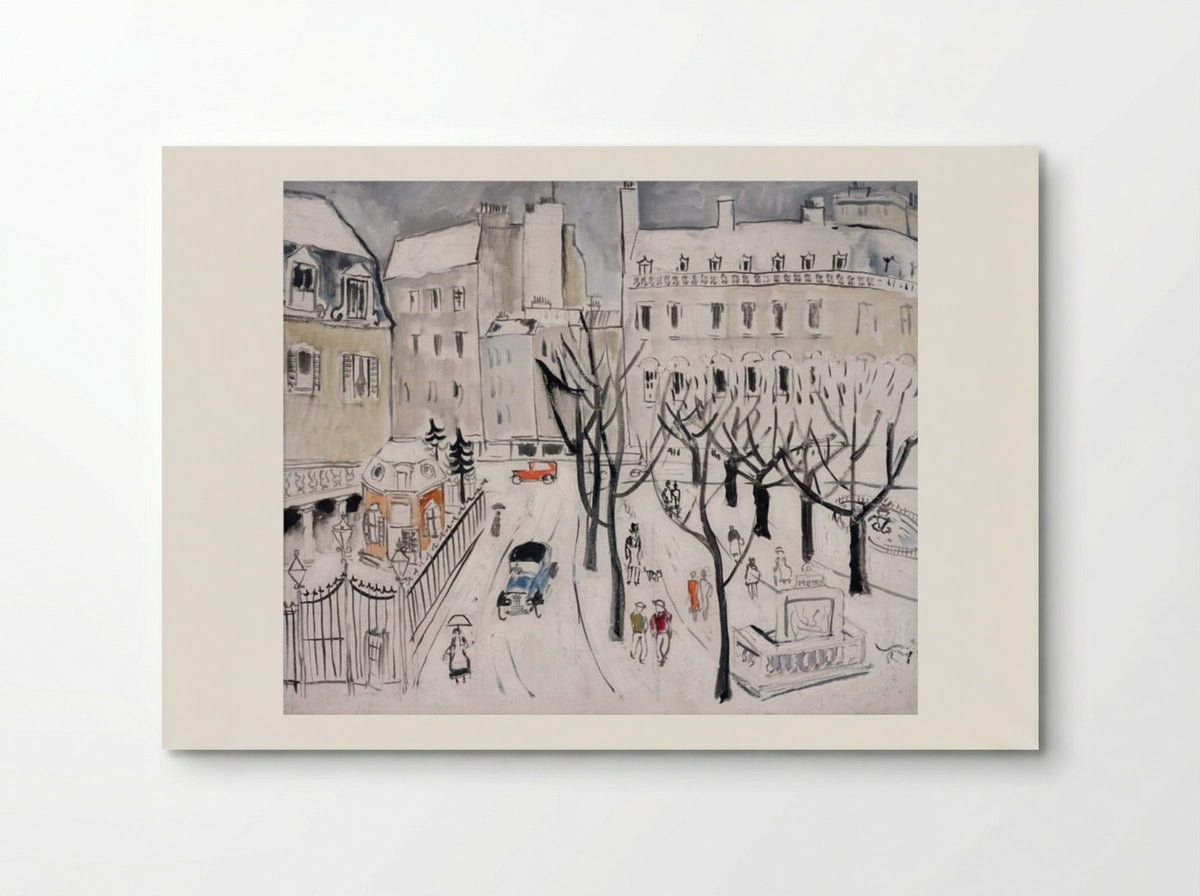 Paris Snow Scene - Christopher Wood - Poster