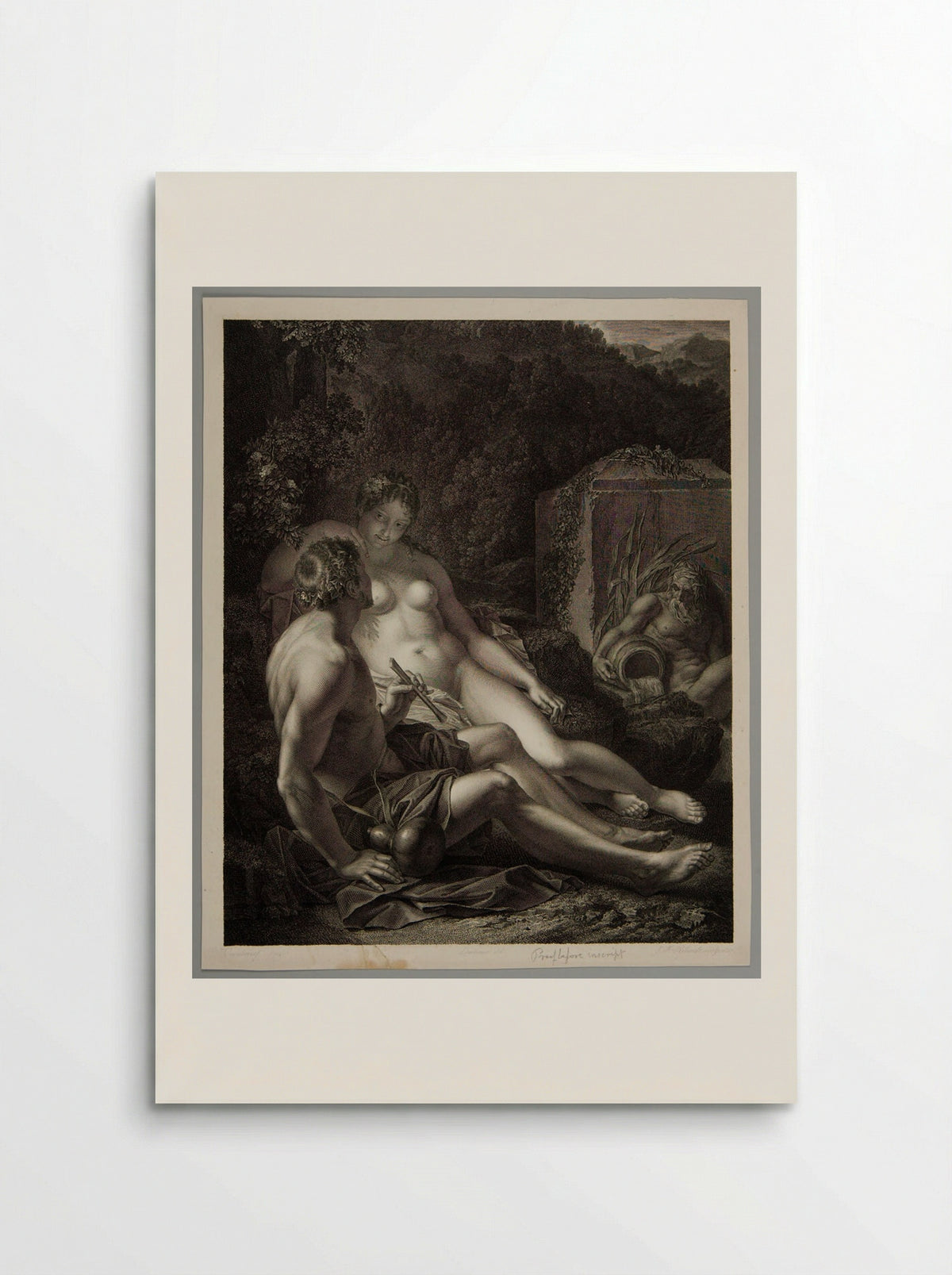 Paris and Oenone - Jean François Ribault - Poster