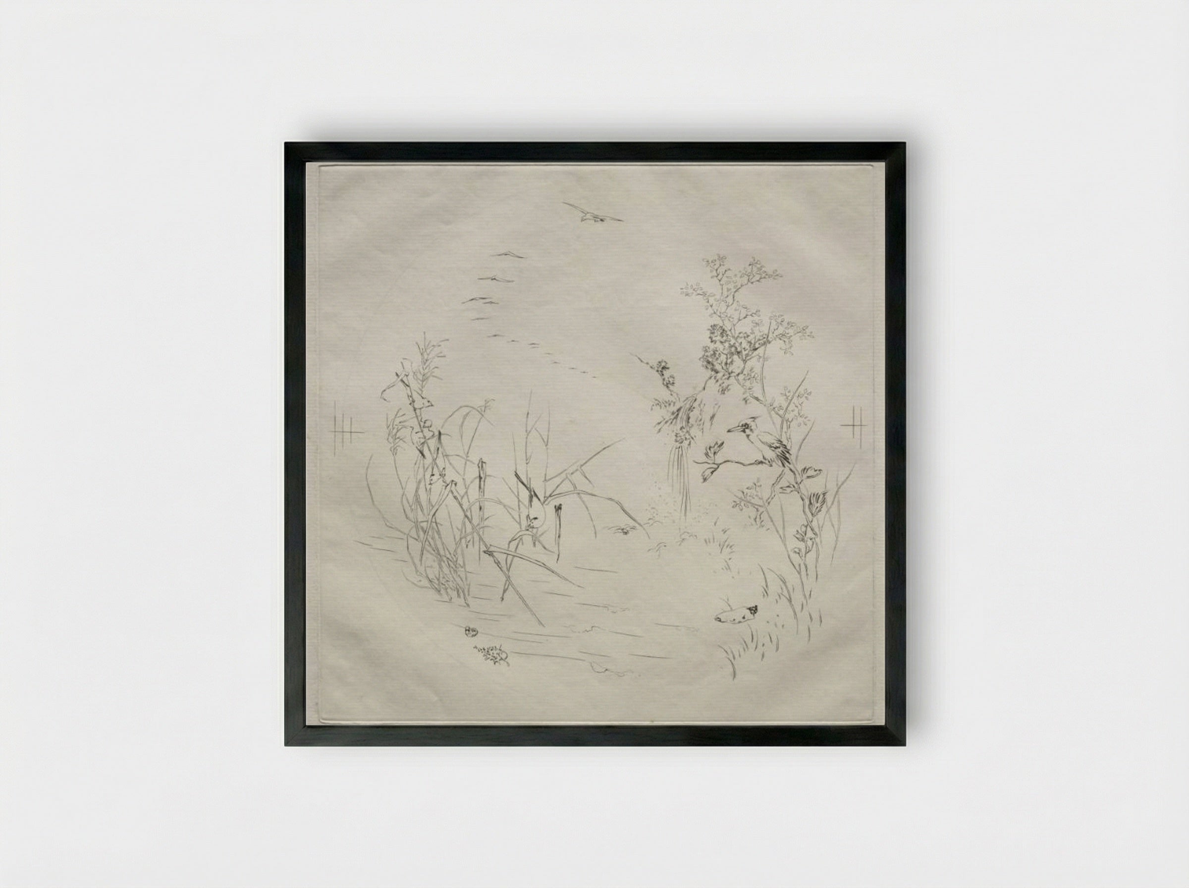 Parisian Service: Calm (no. 3) - Félix Bracquemond - Framed Print Black