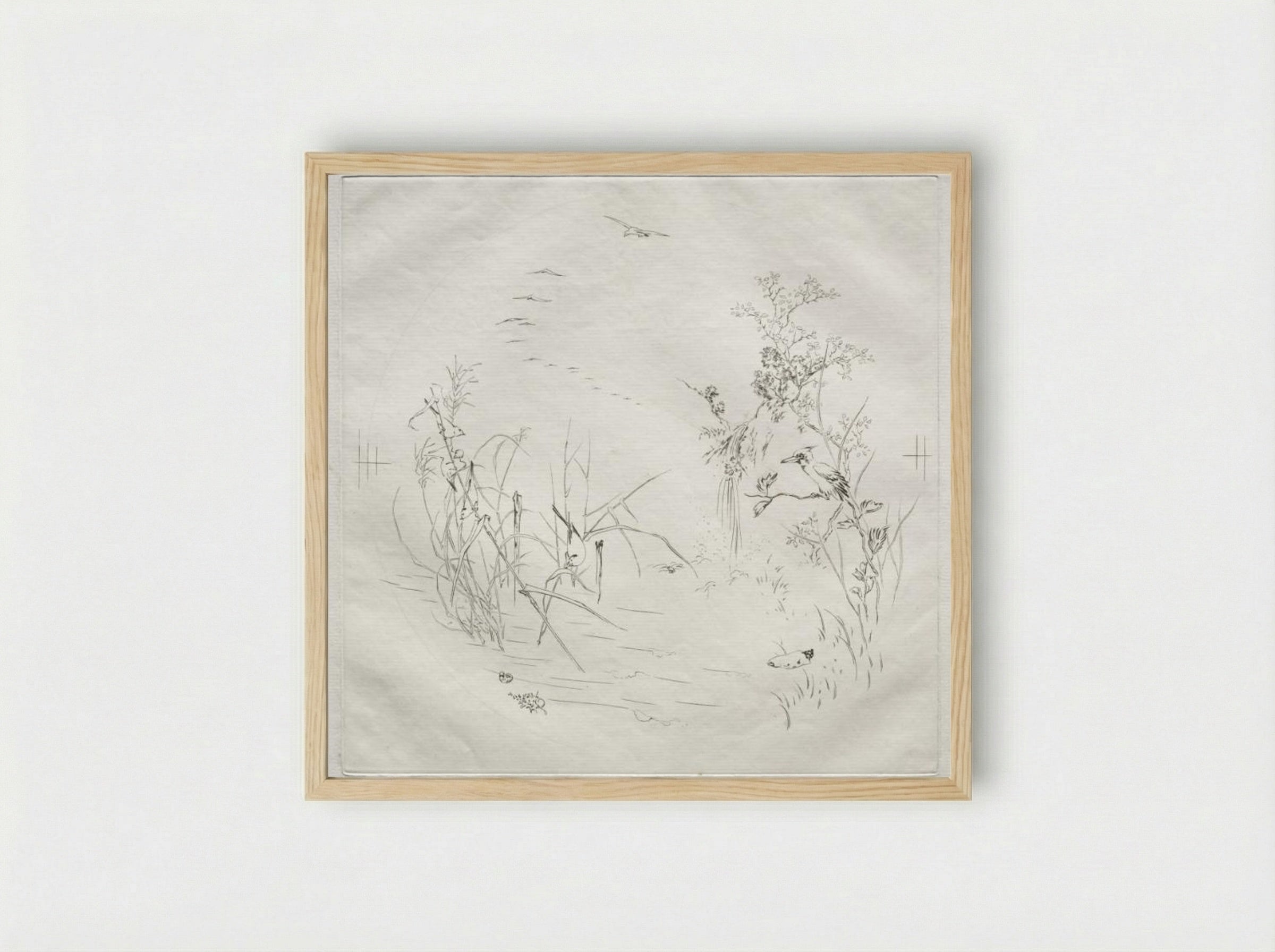 Parisian Service: Calm (no. 3) - Félix Bracquemond - Framed Print Wood