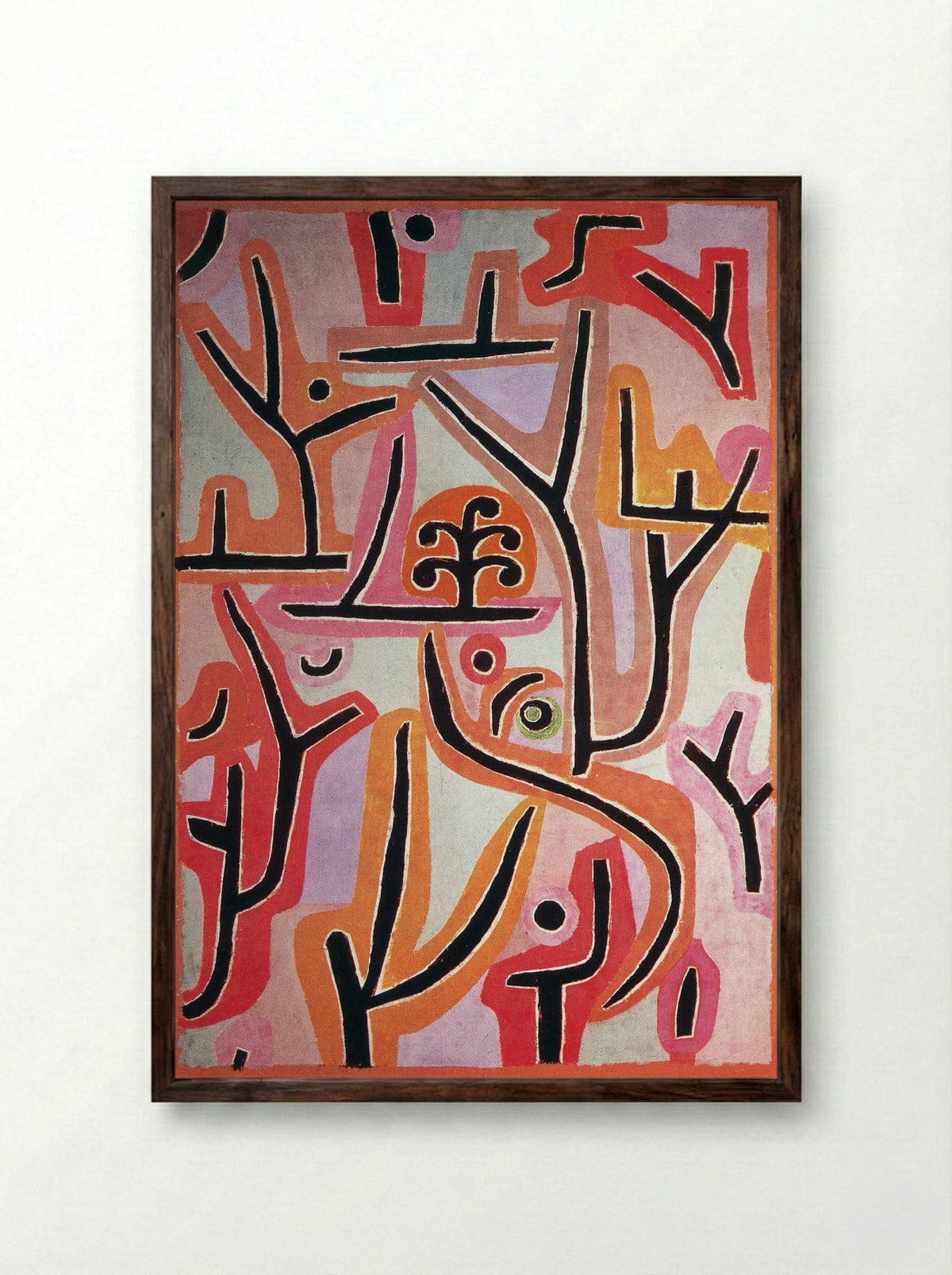Park Bei Lu - Paul Klee - Framed Print Dark Wood