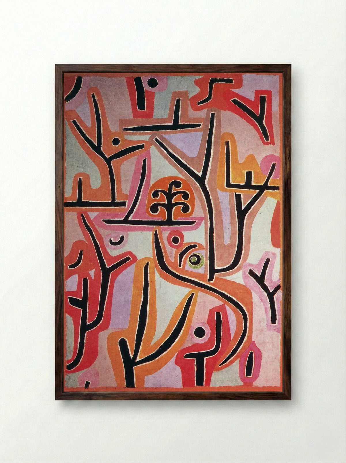 Park Bei Lu - Paul Klee - Framed Print Dark Wood