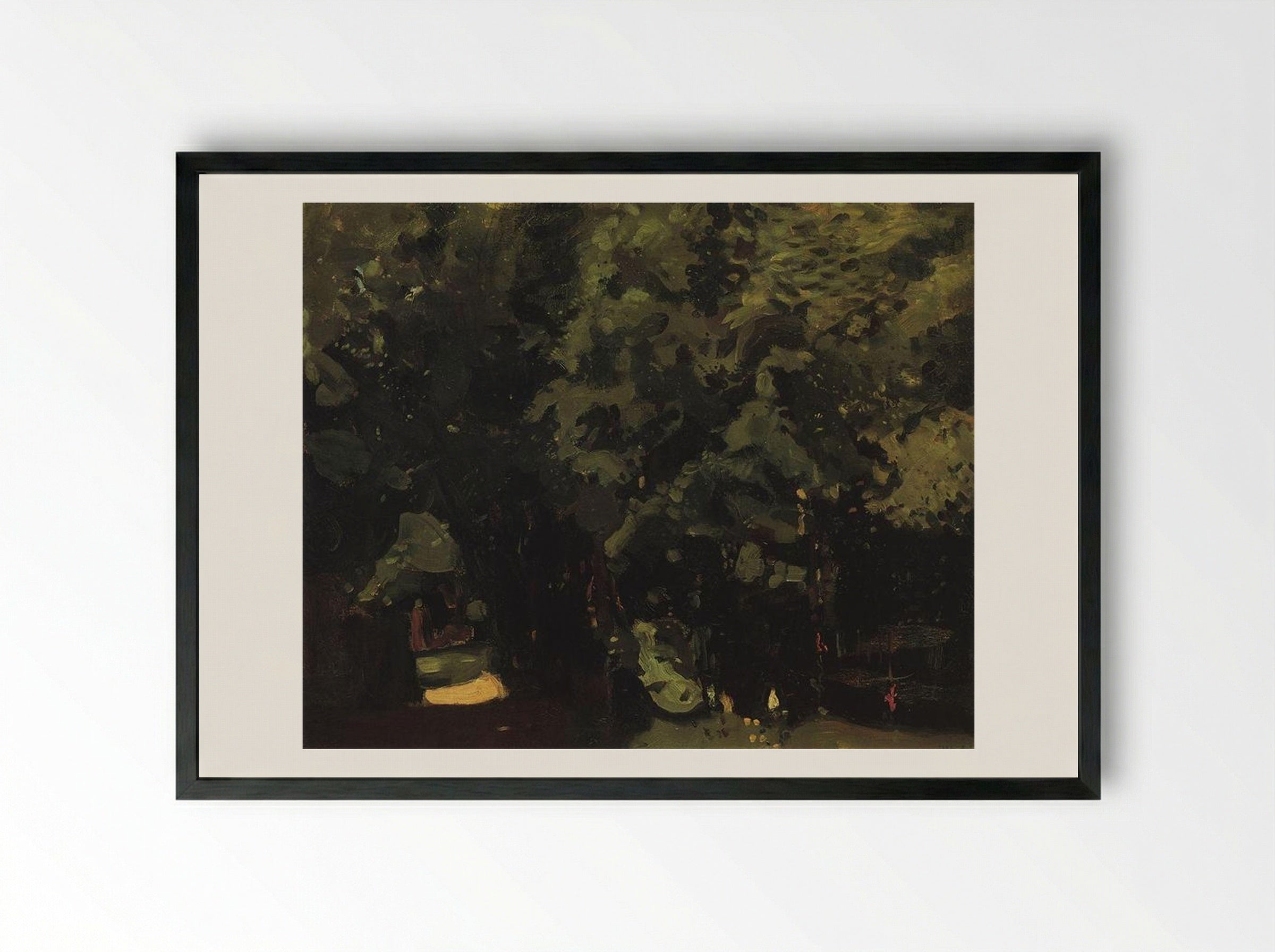 Park - Konstantin Somov - Framed Print Black