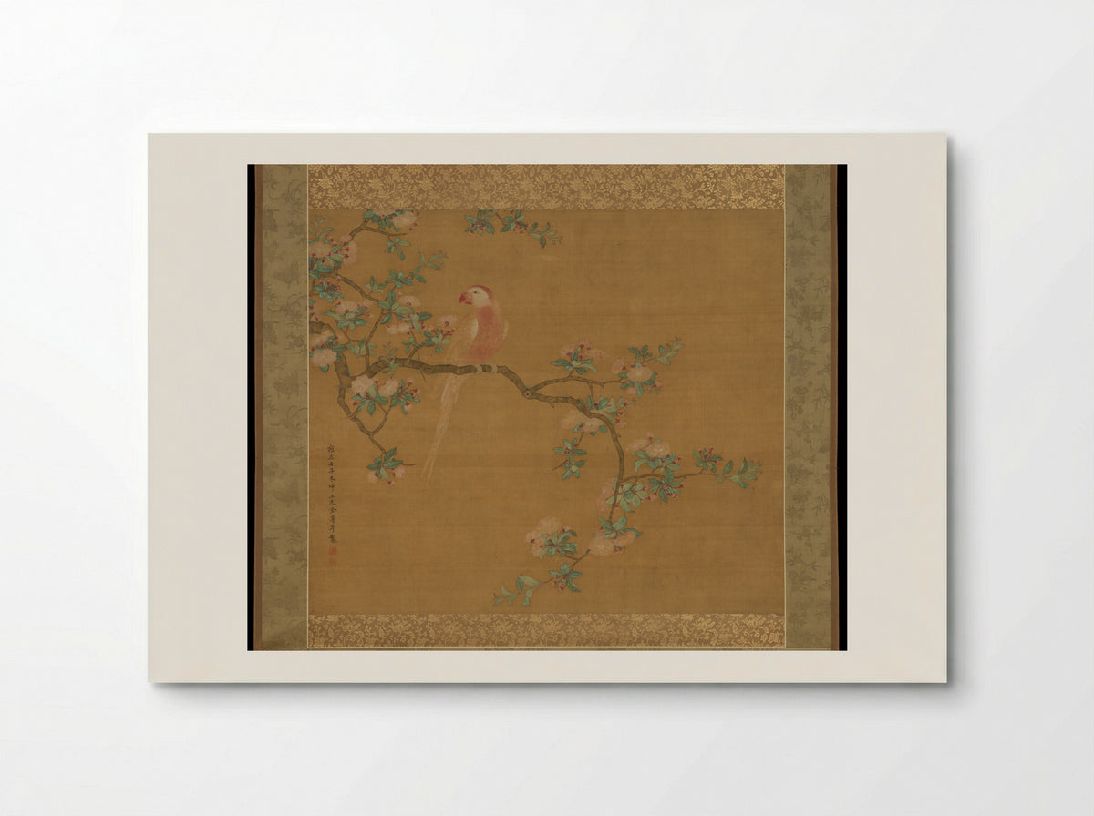 Parrot on a Pear Branch - Jin Zunnian - Poster