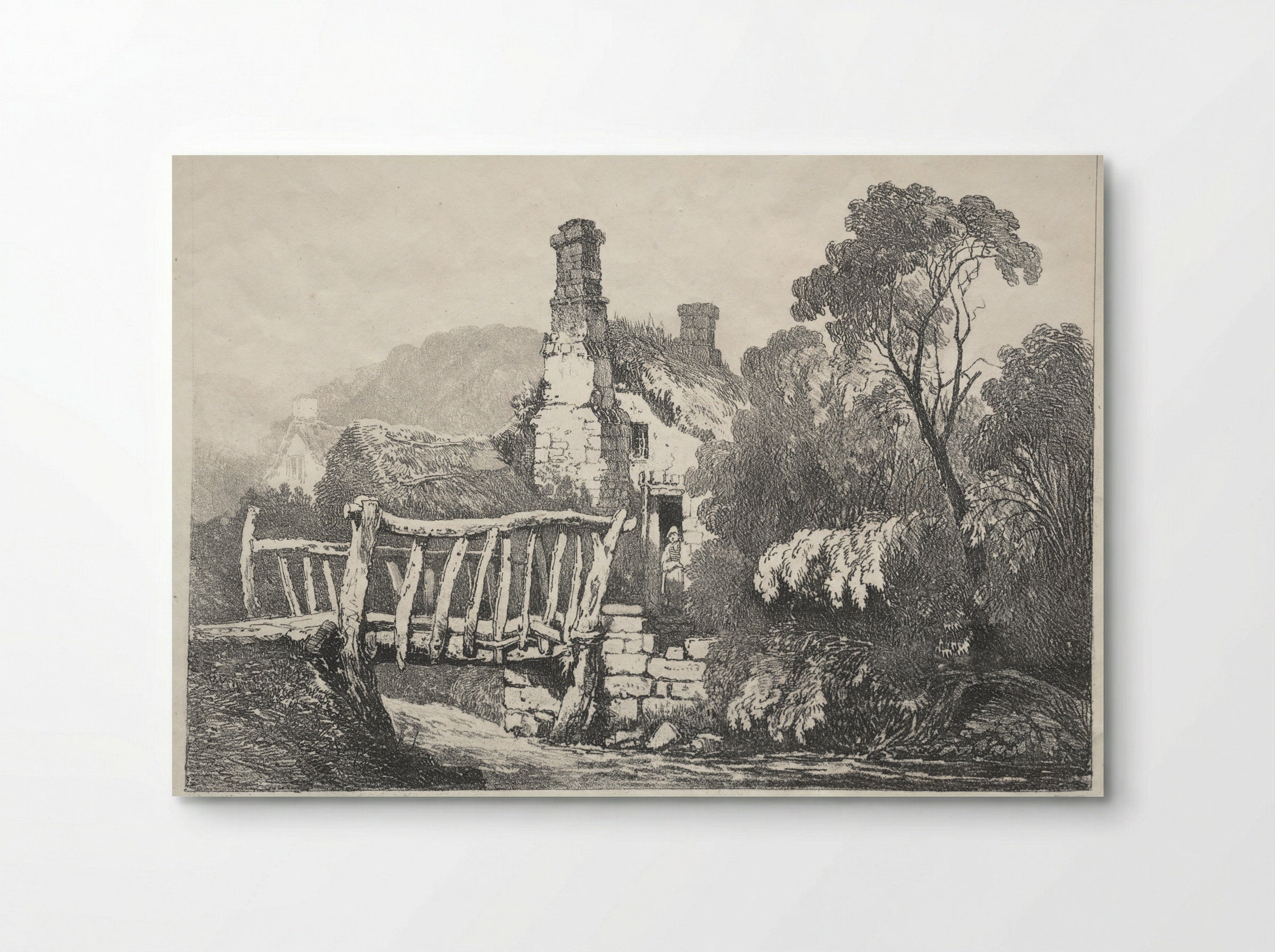 Part of Kirkham Abbey - Samuel Prout - Poster
