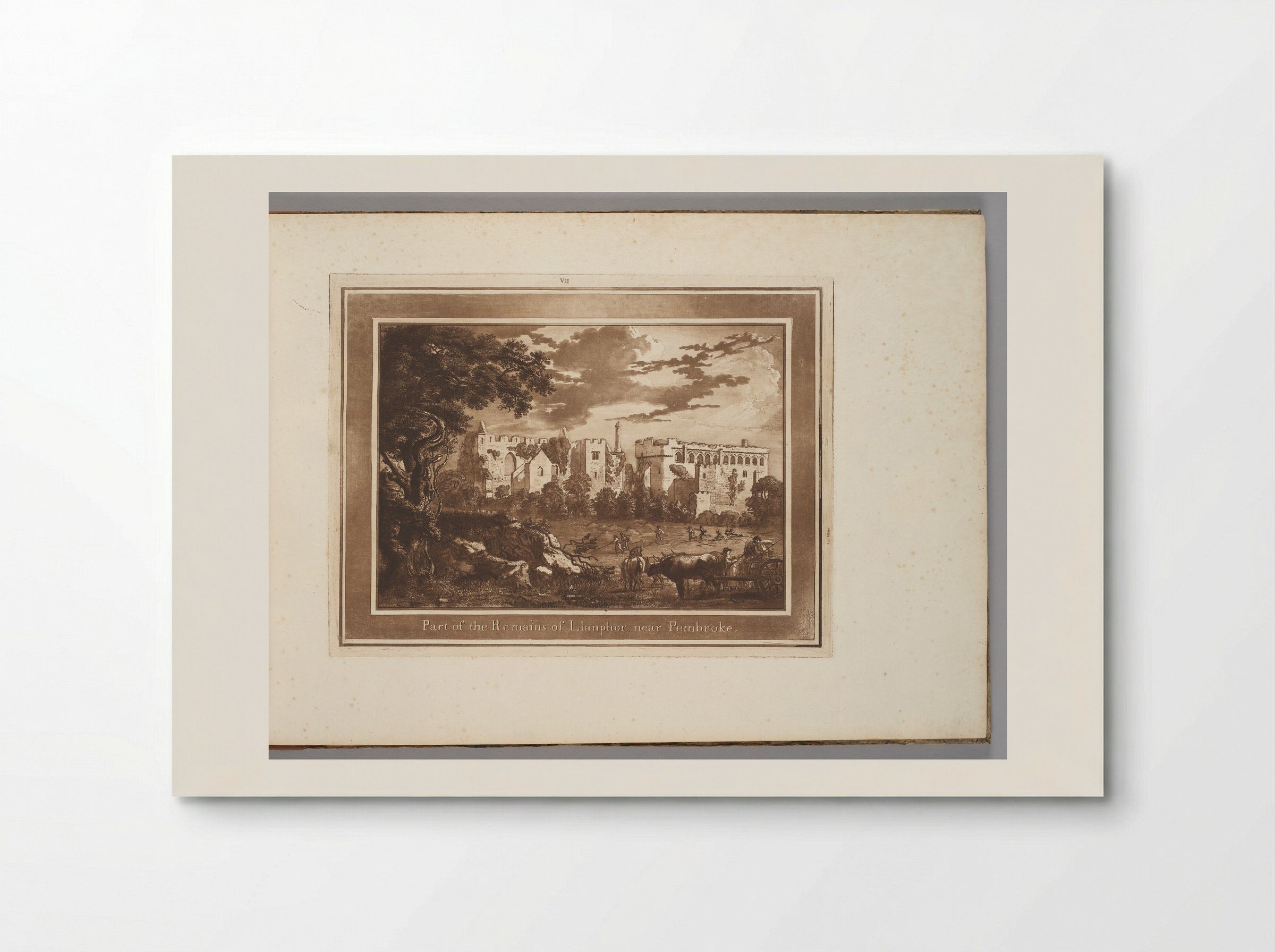 Part of the Remains of Llanphor near Pembroke - Paul Sandby - Poster