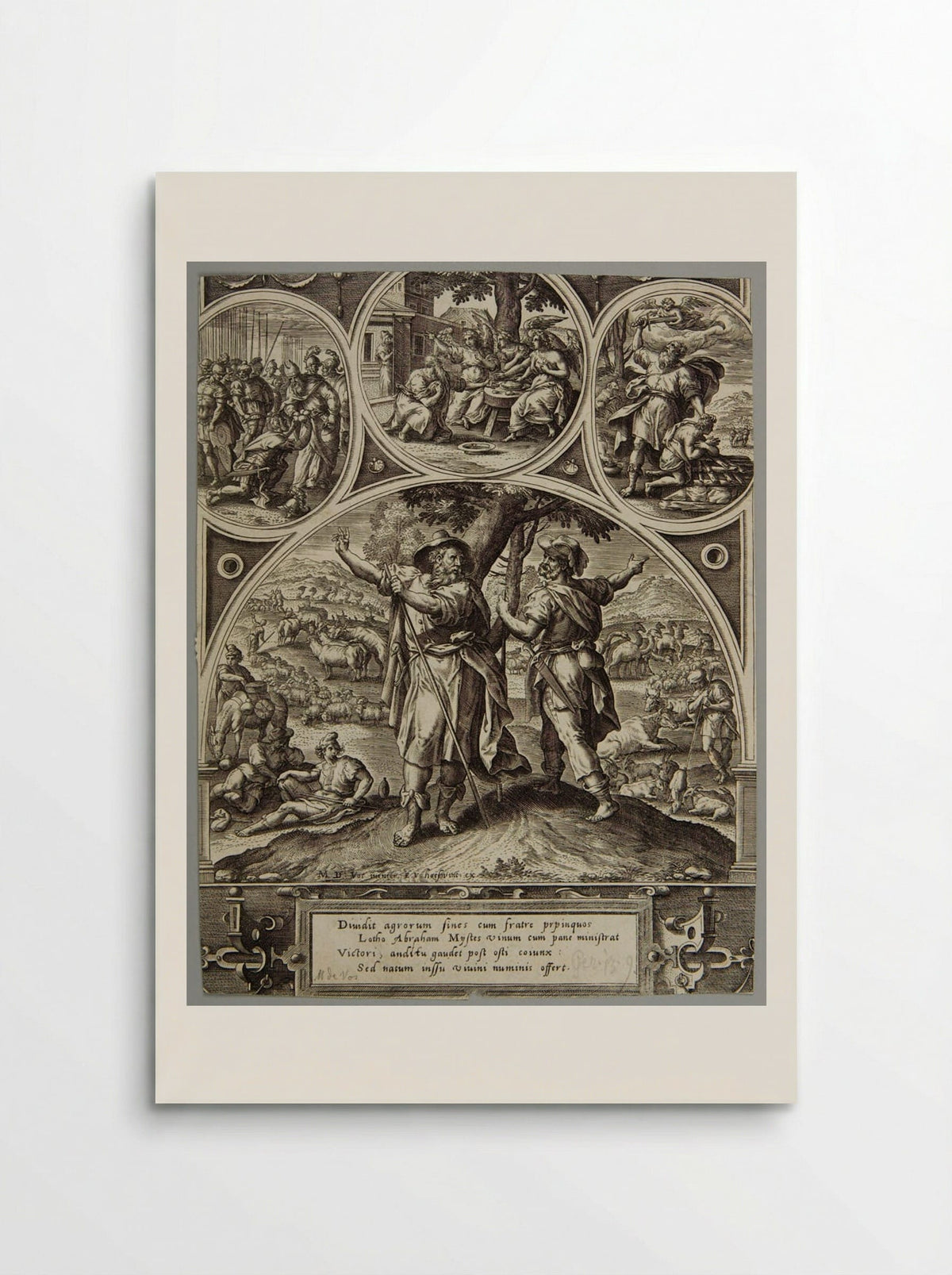 Parting of Abraham and Lot - Adriaen Collaert - Poster