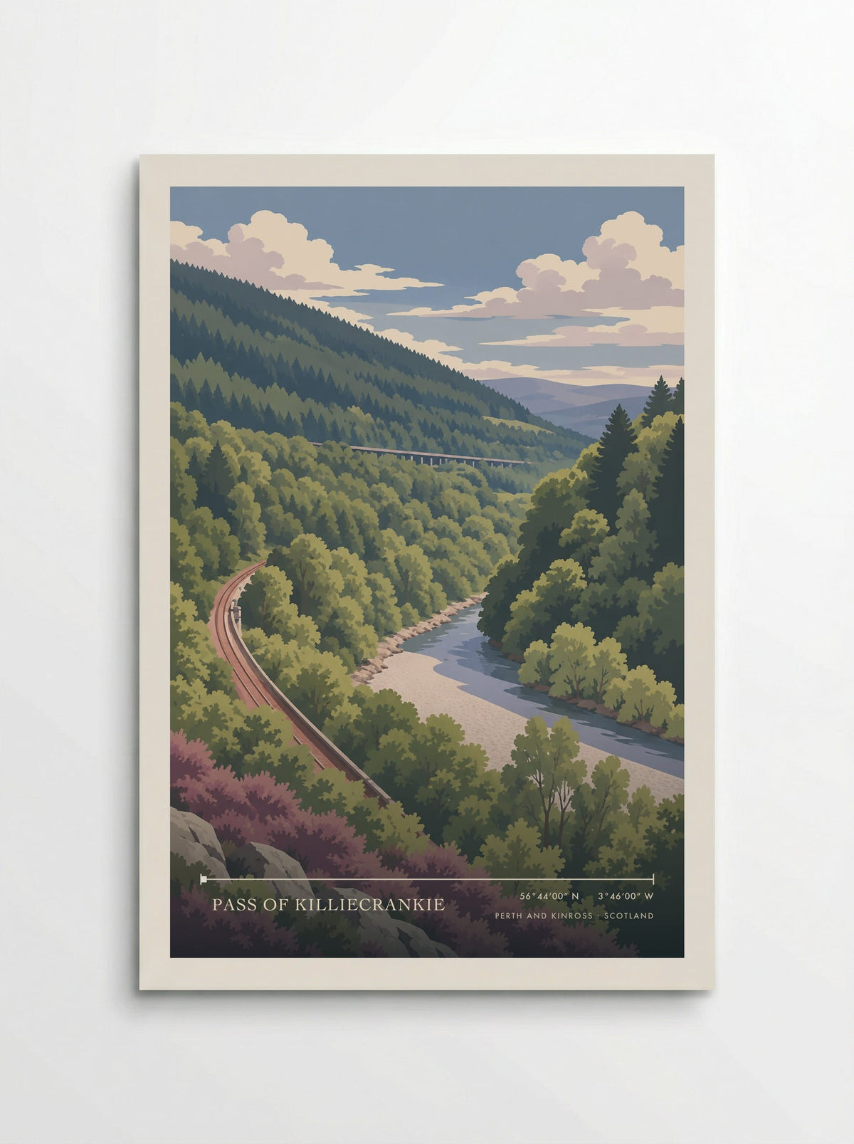 Pass of Killiecrankie, Perth and Kinross | Travel Poster - Poster