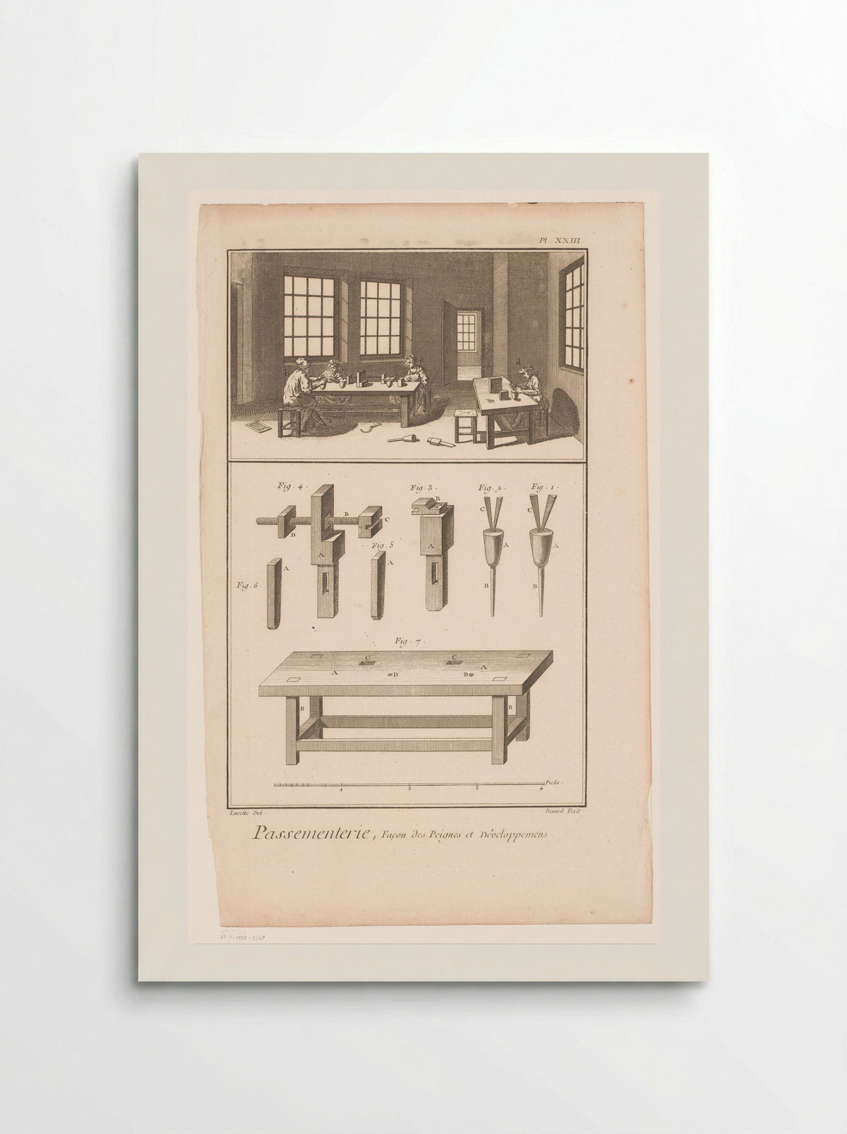 Passementerie, Façon des Peignes et Développements - Robert Bénard - Poster