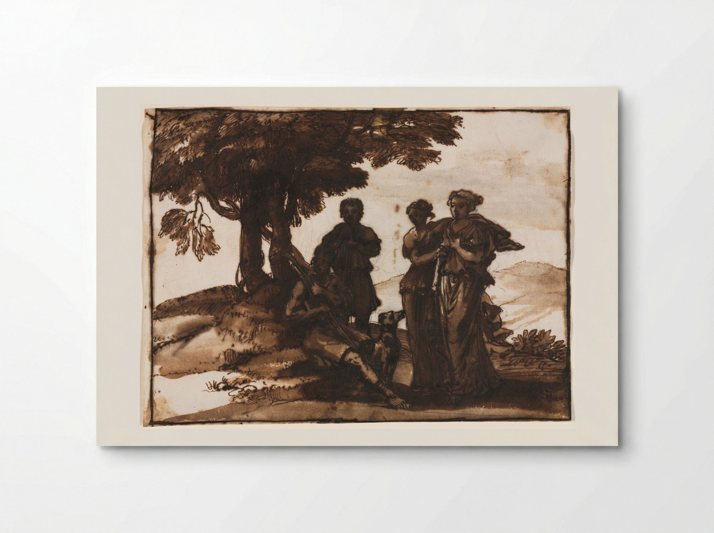 Pastoral Scene with Classical Figures - Claude Lorrain - Poster