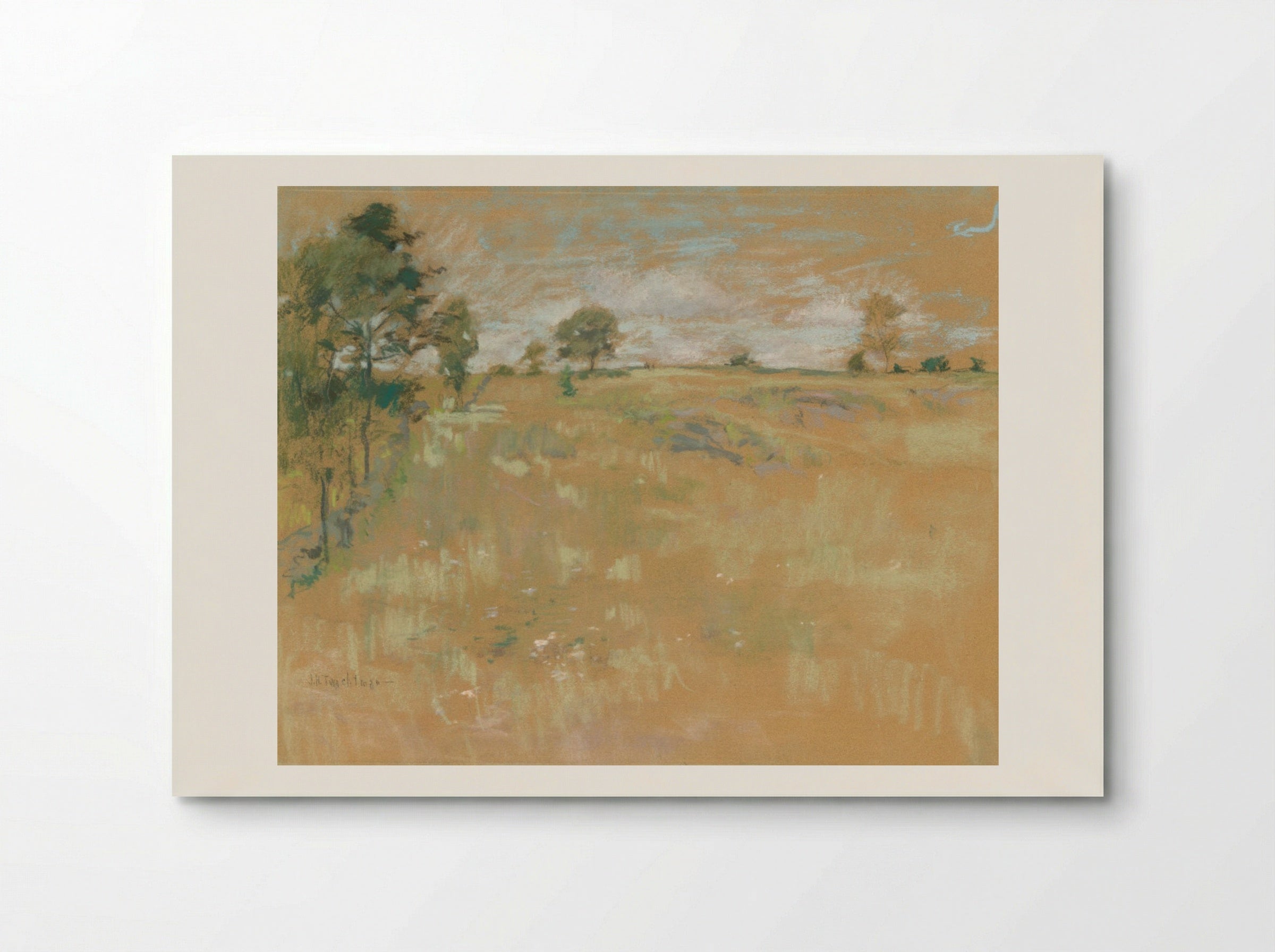 Pastures, Branchville, Connecticut - John Henry Twachtman - Poster