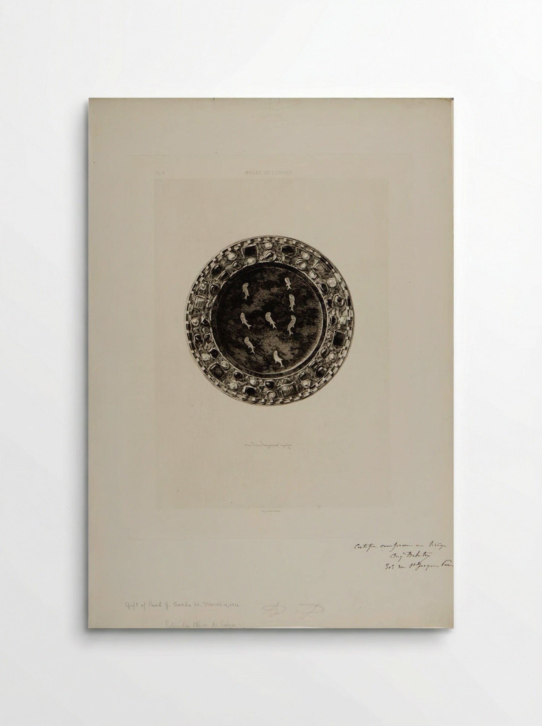 Paten of the Chalice of Suger - Jules Ferdinand Jacquemart - Poster