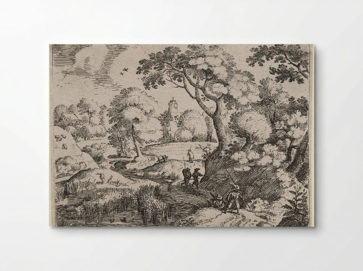 Path Between Swamp and Wooded Bank - Jacob Savery I - Poster