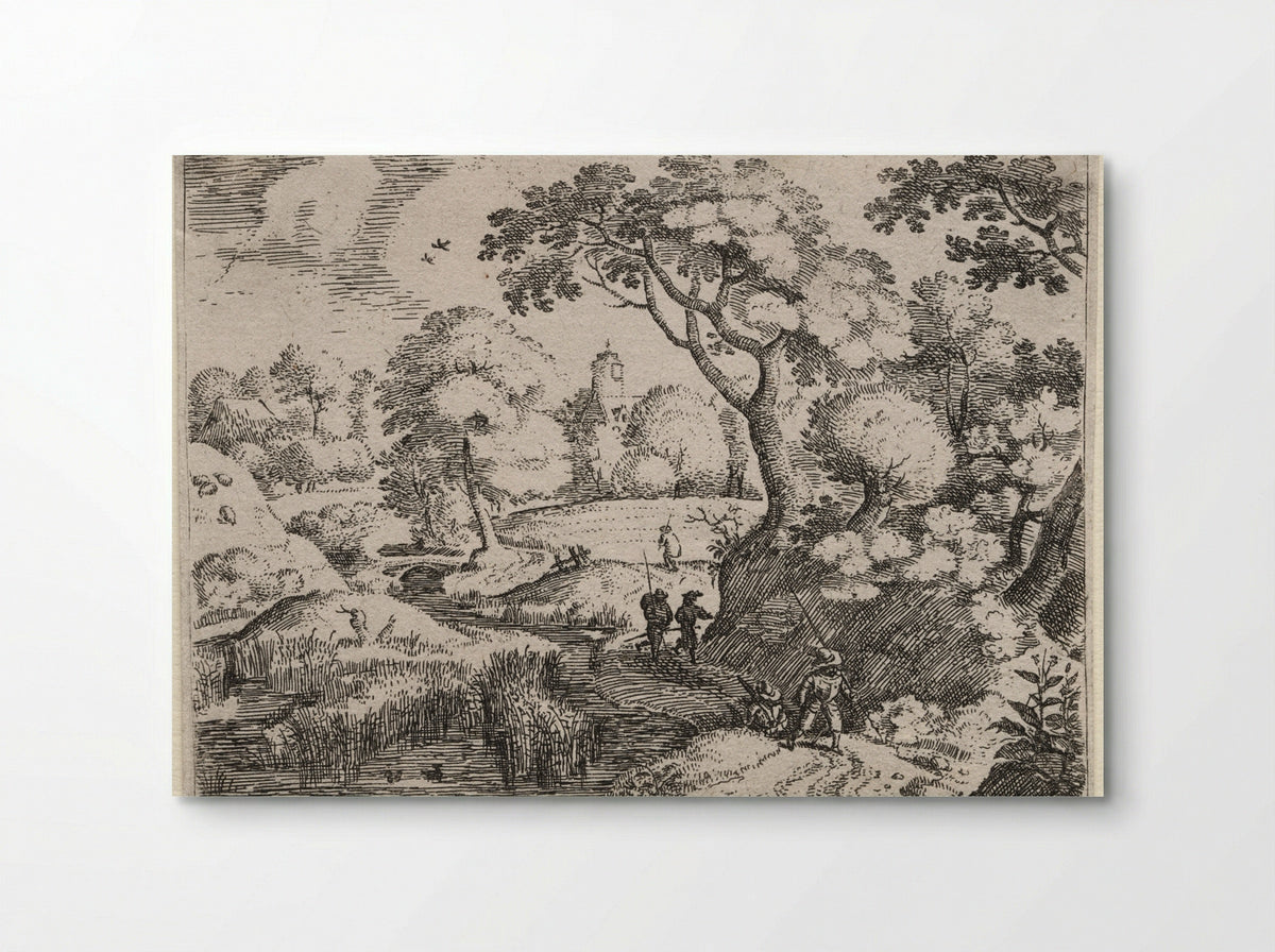 Path Between Swamp and Wooded Bank - Jacob Savery I - Poster