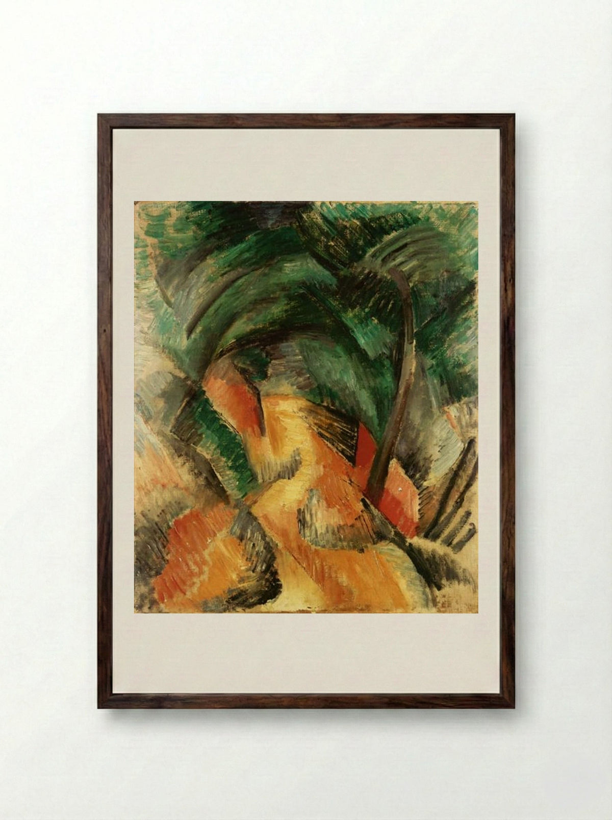 Path at Estaque - Georges Braque - Framed Print Dark Wood