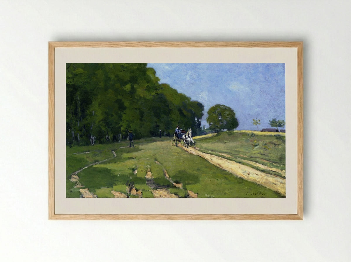 Path near the Parc de Courances - Alfred Sisley - Framed Print Wood