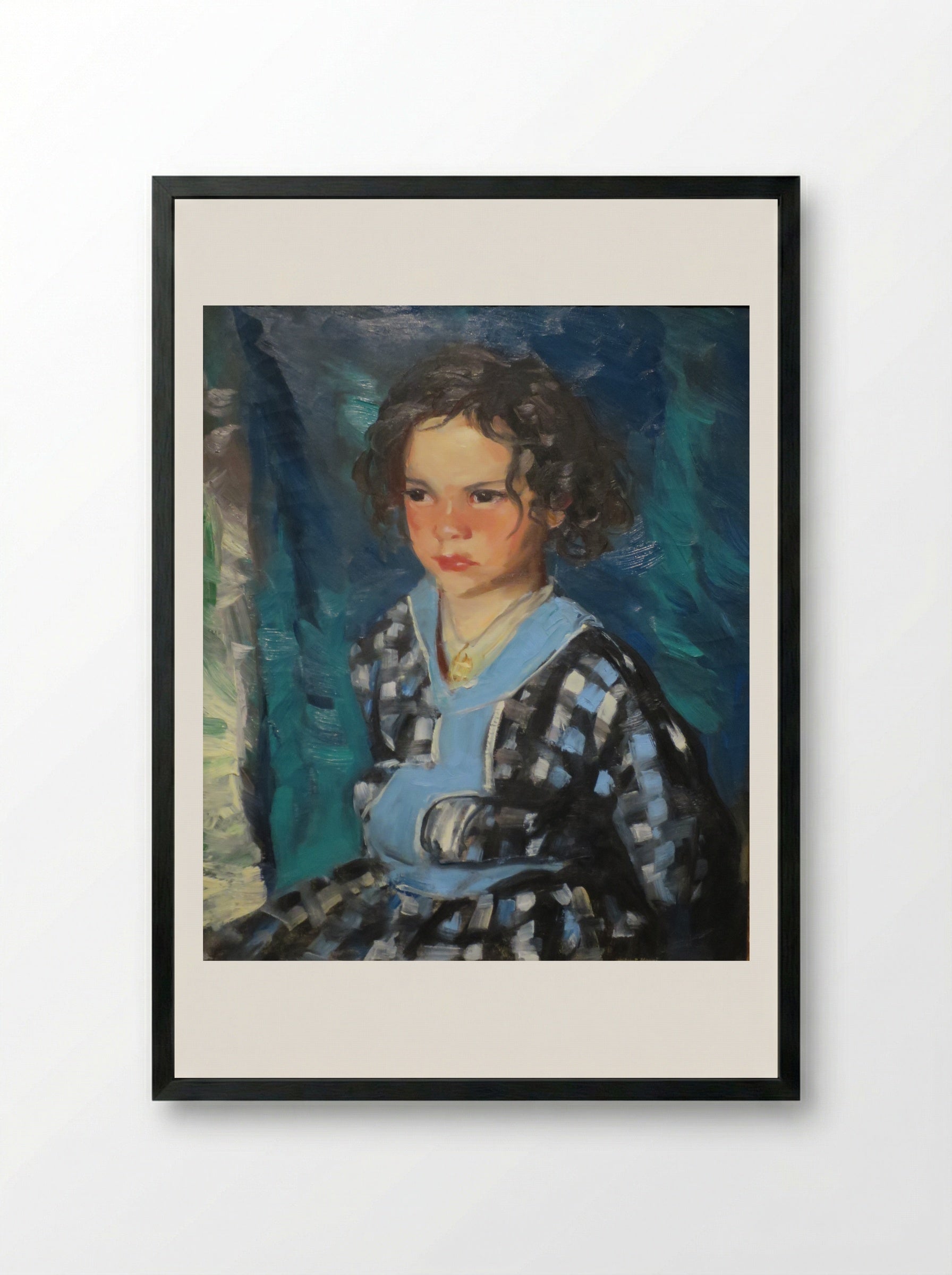 Patience - Robert Henri - Framed Print Black