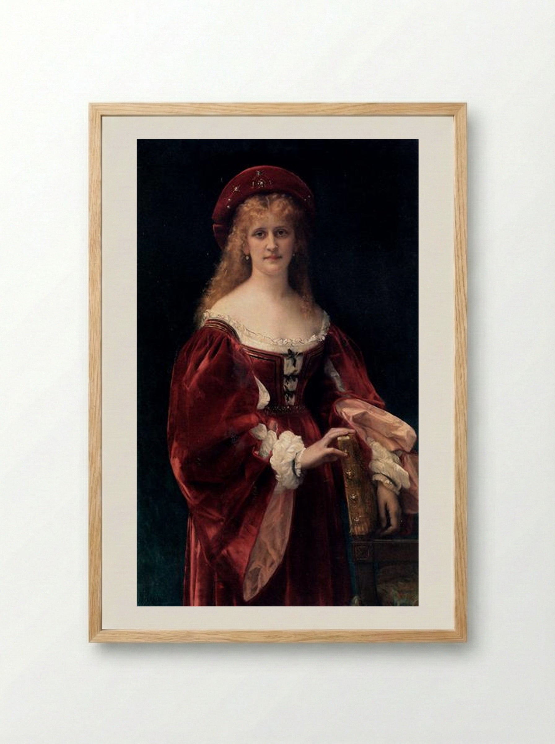 Patricienne de Venise - Alexandre Cabanel - Framed Print Wood