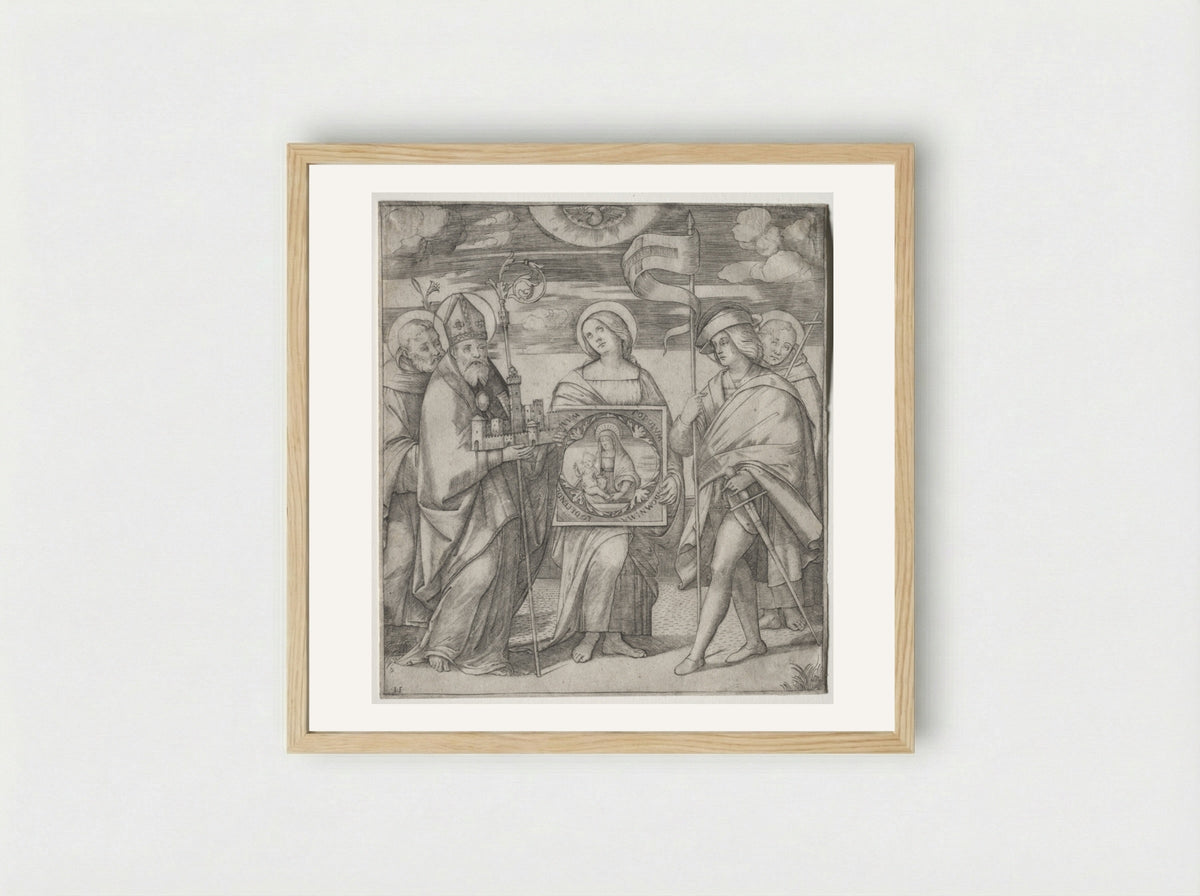 Patron Saints of Bologna - Giacomo Francia - Framed Print Wood