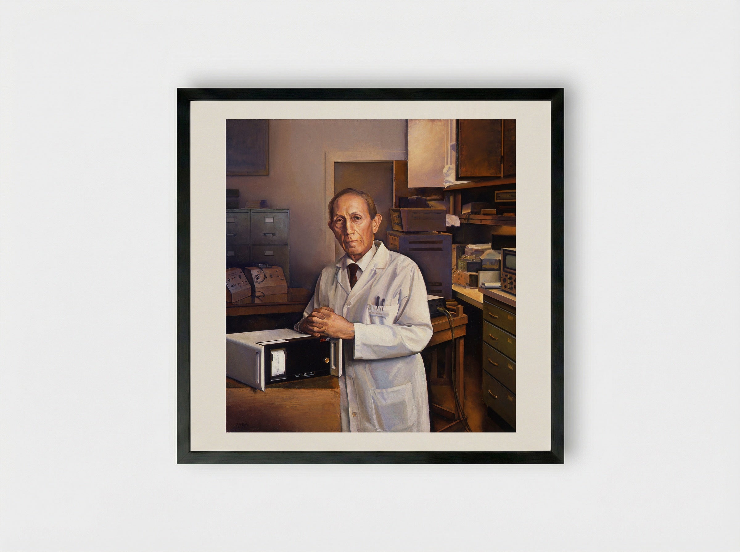 Paul M. Zoll (1911-1999) - Joel Babb - Framed Print Black