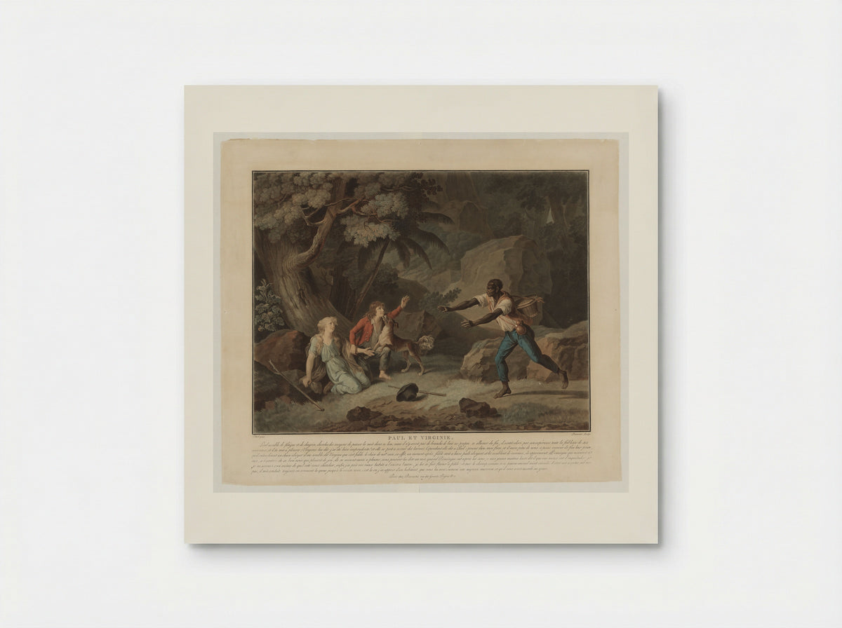 Paul et Virginie - Charles-Melchior Descourtis - Poster